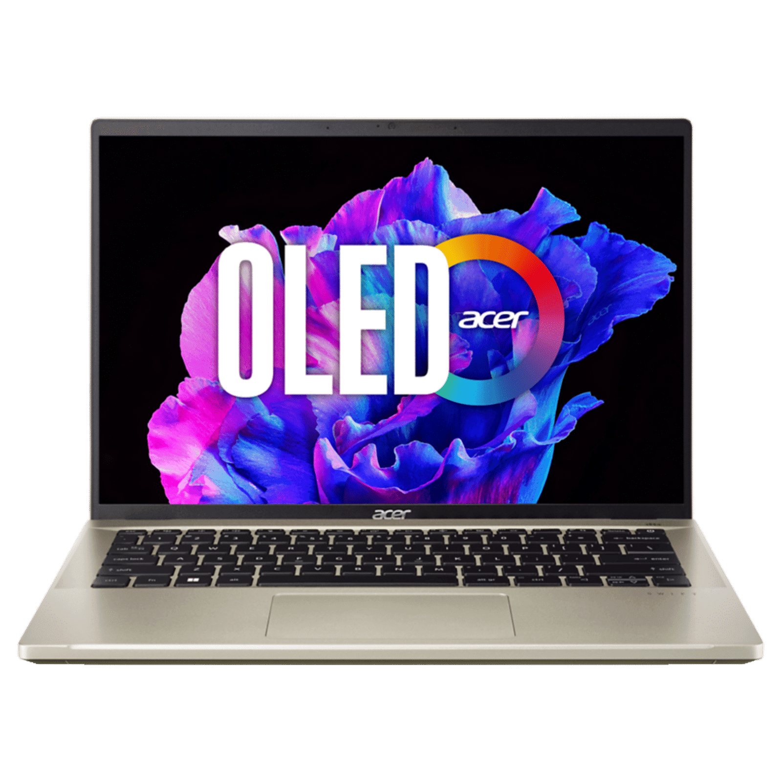 acer Swift Go Intel Core i5 13th Gen (14 inch, 16GB, 512GB, Windows 11 Home, MS Office 2021, Intel Iris Xe, OLED Display, Sunshiny Gold, NXKPZSI002)