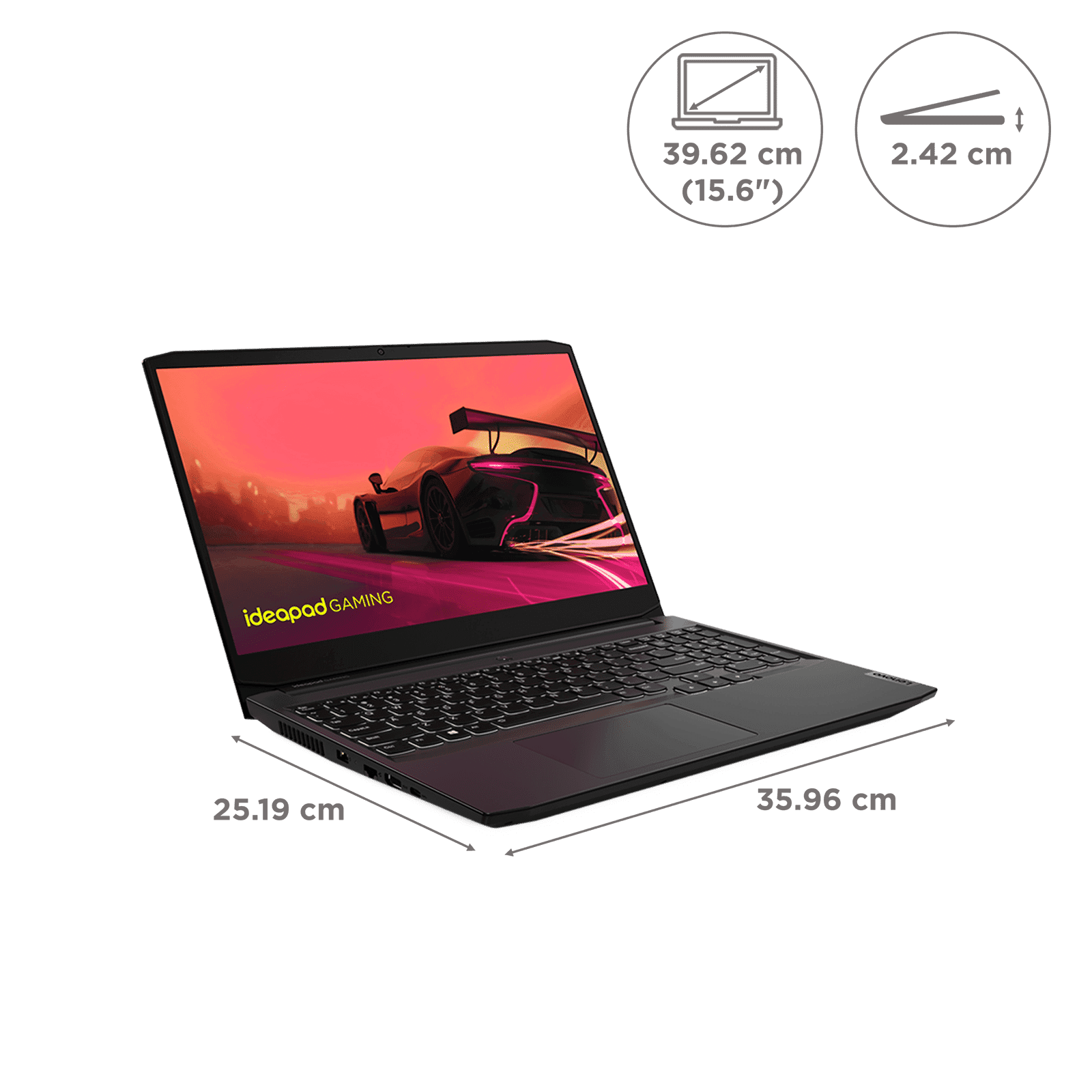 Lenovo Ideapad AMD Ryzen 5 (15.6 inch, 8GB, 512GB, Windows 11 Home, MS Office 2021, NVIDIA GeForce RTX 2050, FHD Display, Black, 82K2027CIN)