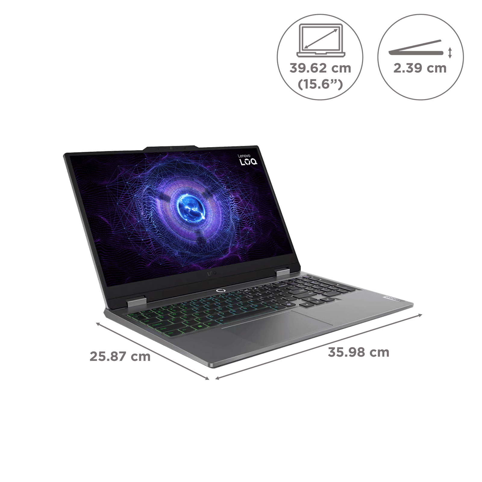 Lenovo LOQ 15IAX9 Intel Core i5 12th Gen Gaming Laptop (16GB, 512GB SSD, Windows 11 Home, 6GB Graphics, 15.6 inch 144 Hz Full HD IPS Display, NVIDIA G...
