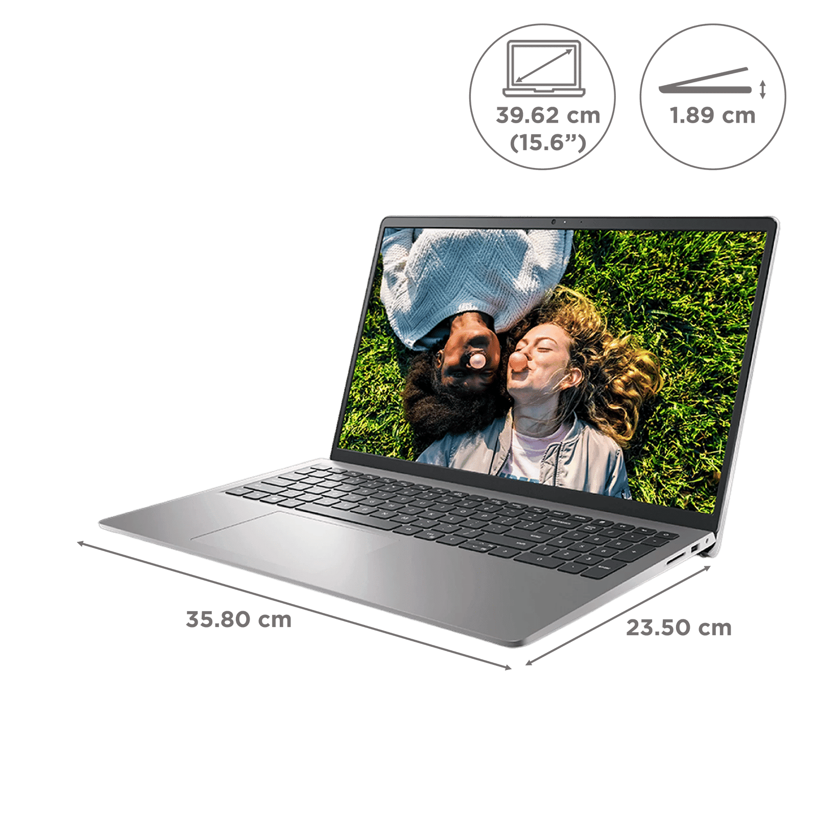 Dell Inspiron 3530 Intel Core i5 13th Gen Thin & Light Laptop (16GB, 512GB SSD, Windows 11 Home, 15.6 inch Full HD WVA Display, MS Office 2021, Platin...