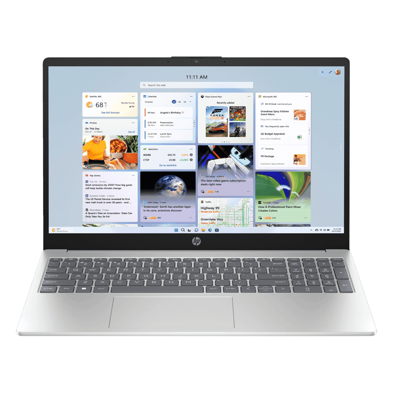 HP 15-fd0221TU Intel Core i5 13th Gen Business Laptop (16GB, 512GB SSD, Windows 11 Home, 15.6 inch Full HD Display, MS Office 2021, Natural Silver, 1....