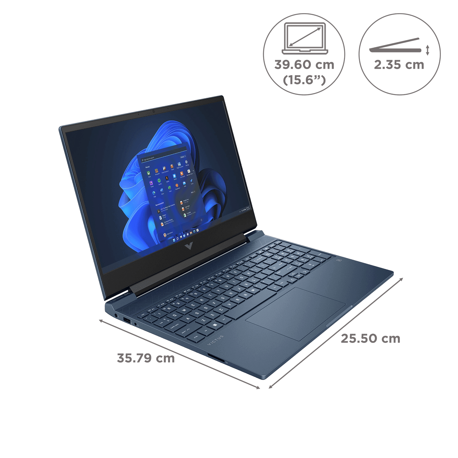 HP Victus 15-FA1411TX Intel Core i7 12th Gen Gaming Laptop (16GB, 512GB SSD, Windows 11 Home, 4GB Graphics, 15.6 inch 144 Hz Full HD IPS Display, NVID...