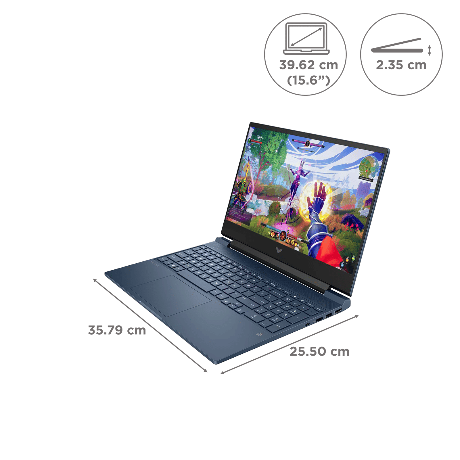 HP Victus FA1198TX Intel Core i5 13th Gen Gaming Laptop (16GB, 512GB SSD, Windows 11 Home, 6GB Graphics, 15.6 inch 144 Hz Full HD Display, NVIDIA GeFo...