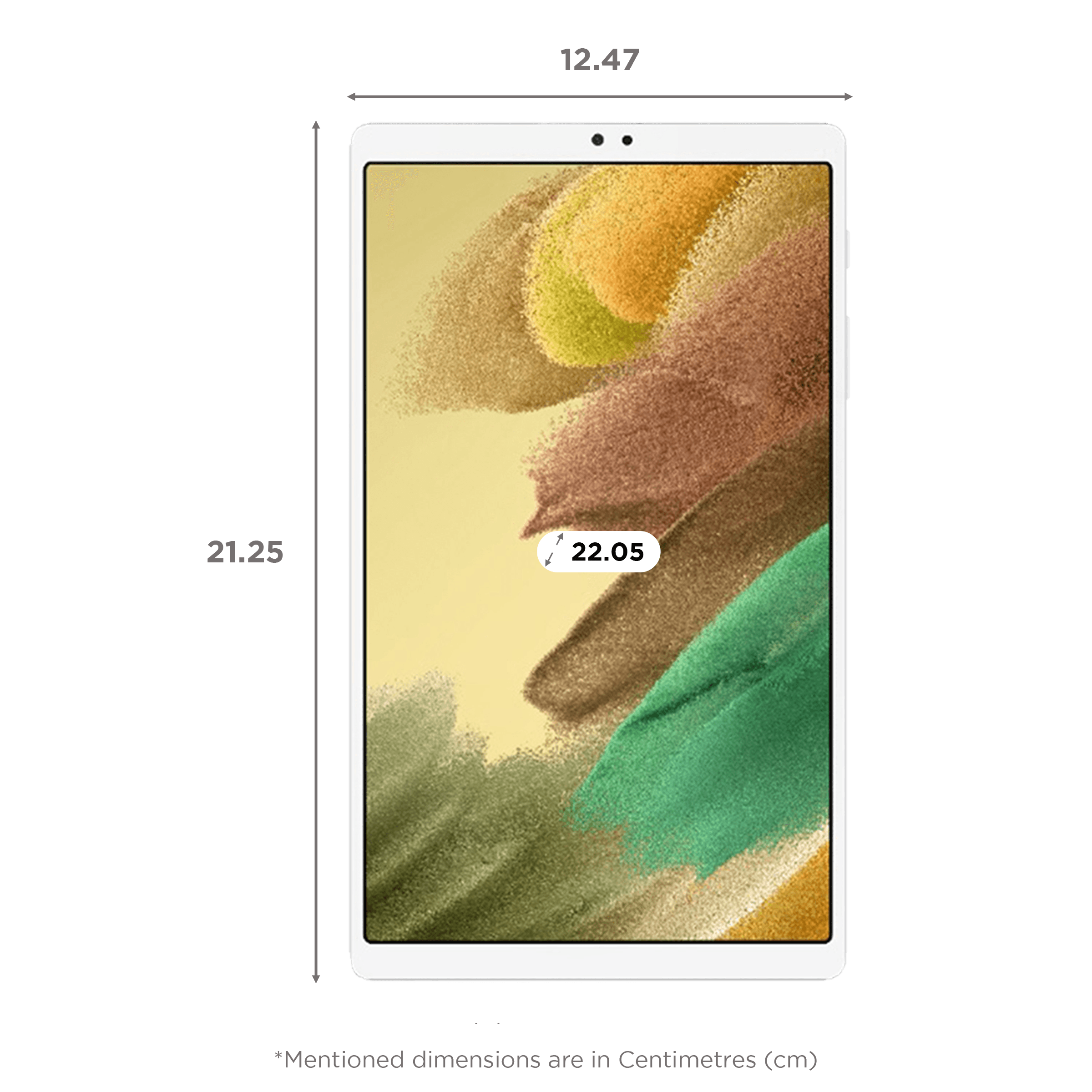 Samsung Galaxy Tab A7 Lite WiFi + 4G Android Tablet (Android 11, MediaTek Helio P22T, 22.05cm (8.7 Inches), 3GB RAM, 32GB ROM, SM-T225NZSAINS, Silver)