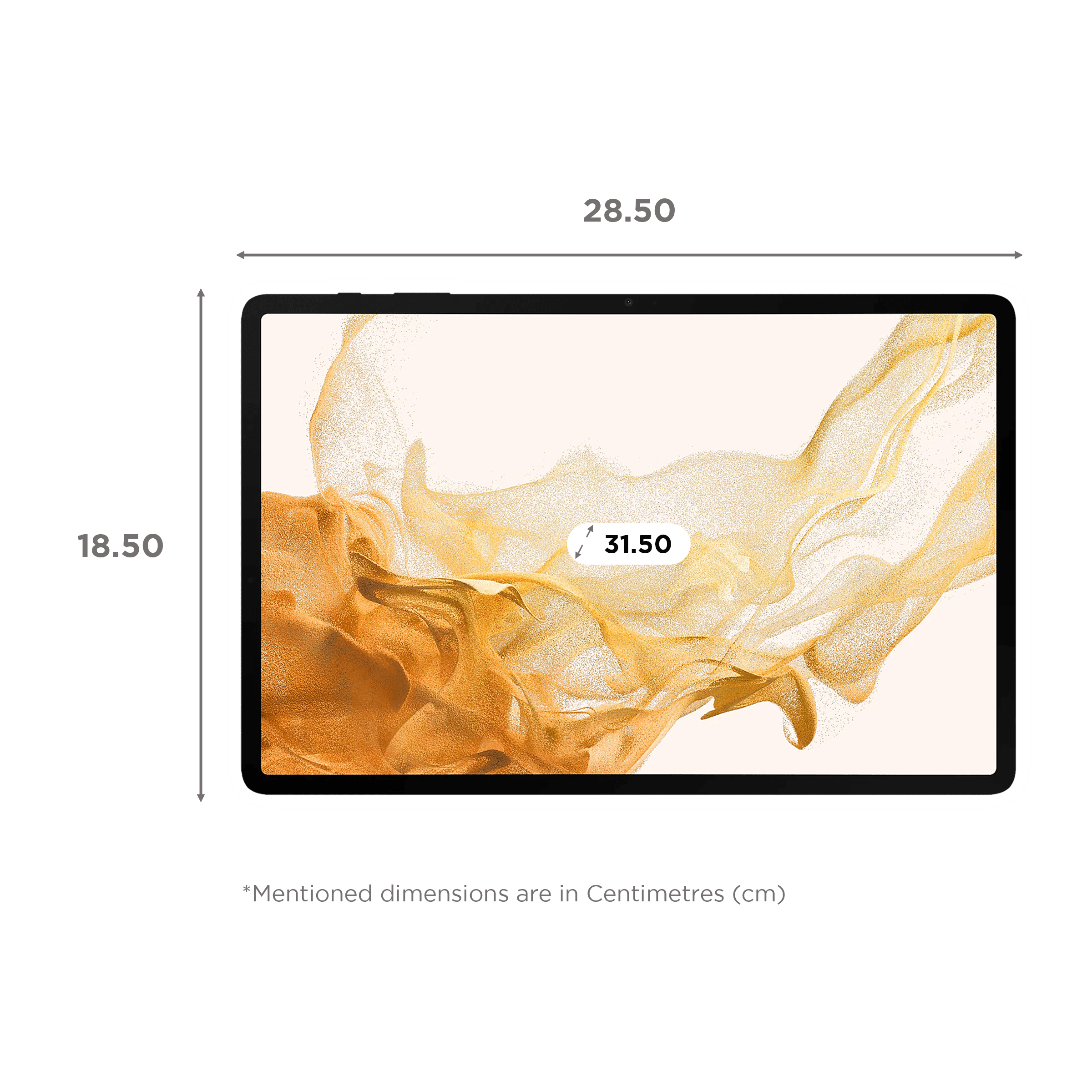 Samsung Galaxy Tab S8+ WiFi Android Tablet (Android 12, Qualcomm Snapdragon, 31.5cm (12.4 Inches), 8GB RAM, 128GB ROM, SM-X800NZAAINU, Graphite)
