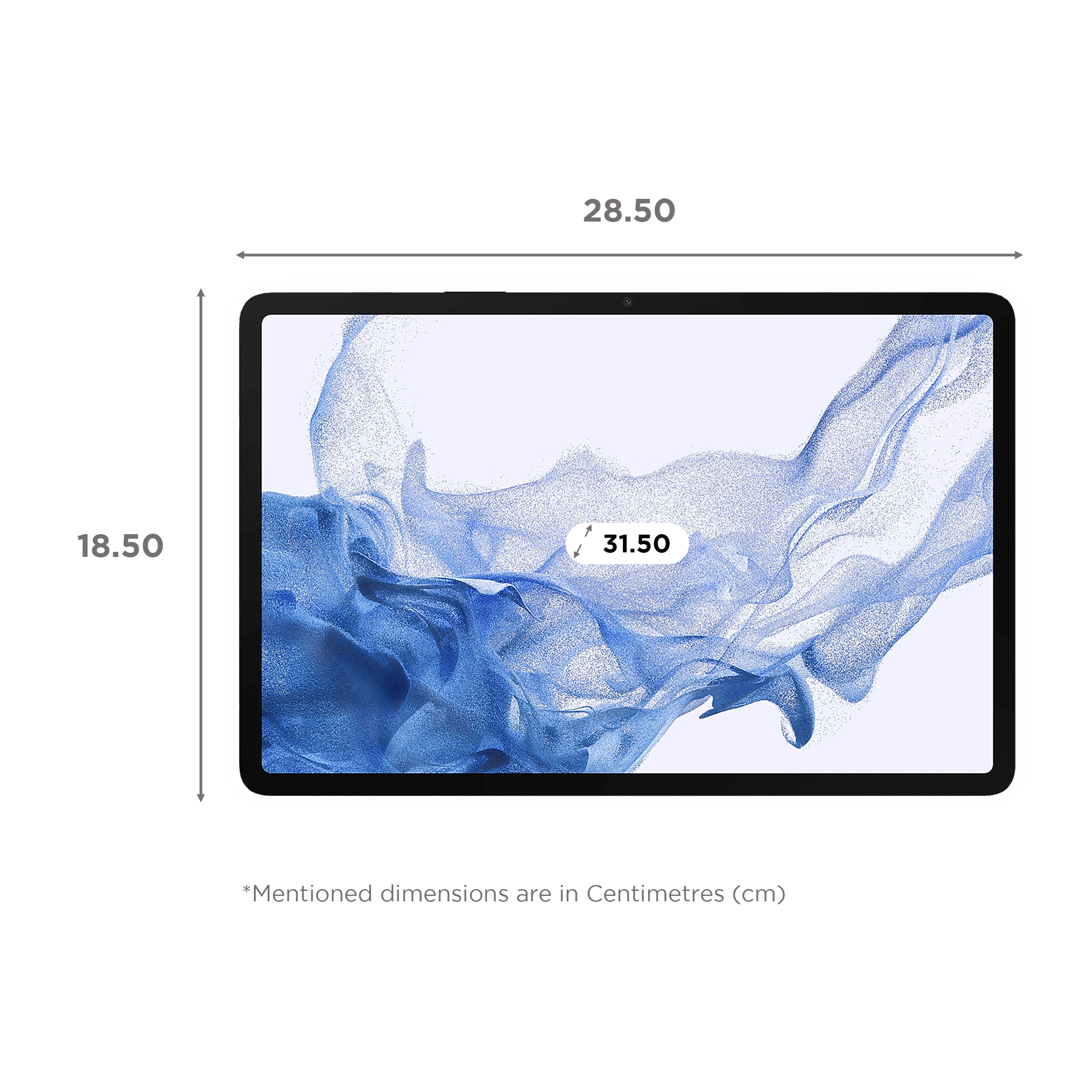 Samsung Galaxy Tab S8+ WiFi Android Tablet (Android 12, Qualcomm Snapdragon, 31.5cm (12.4 Inches), 8GB RAM, 128GB ROM, SM-X800NZSAINU, Silver)