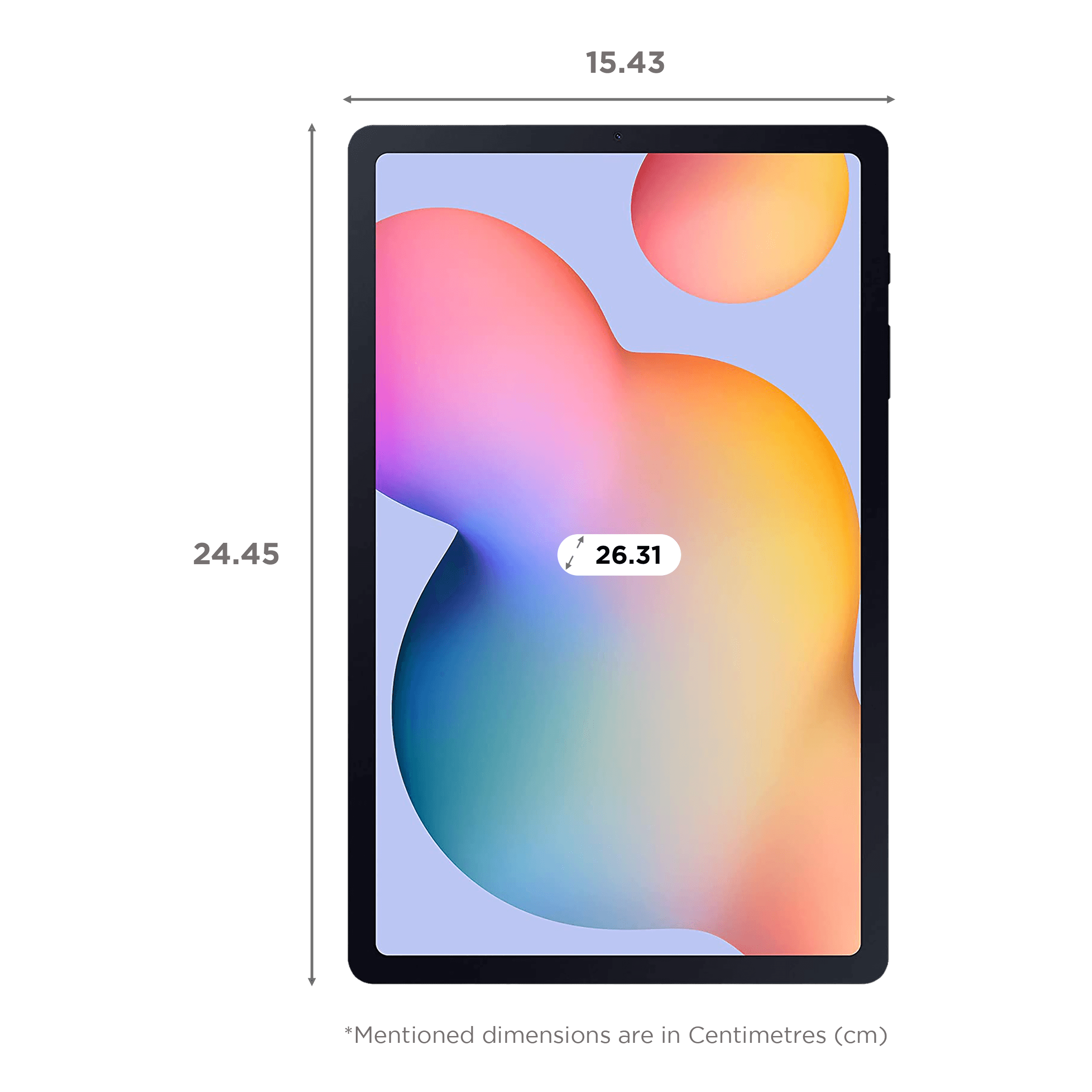 Samsung Galaxy Tab S6 Lite WiFi + 4G Android Tablet (Android 12, Qualcomm, 26.31 cm (10.4 Inches), 4GB RAM, 64GB ROM, SM-P619NZAAINU, Oxford Gray)