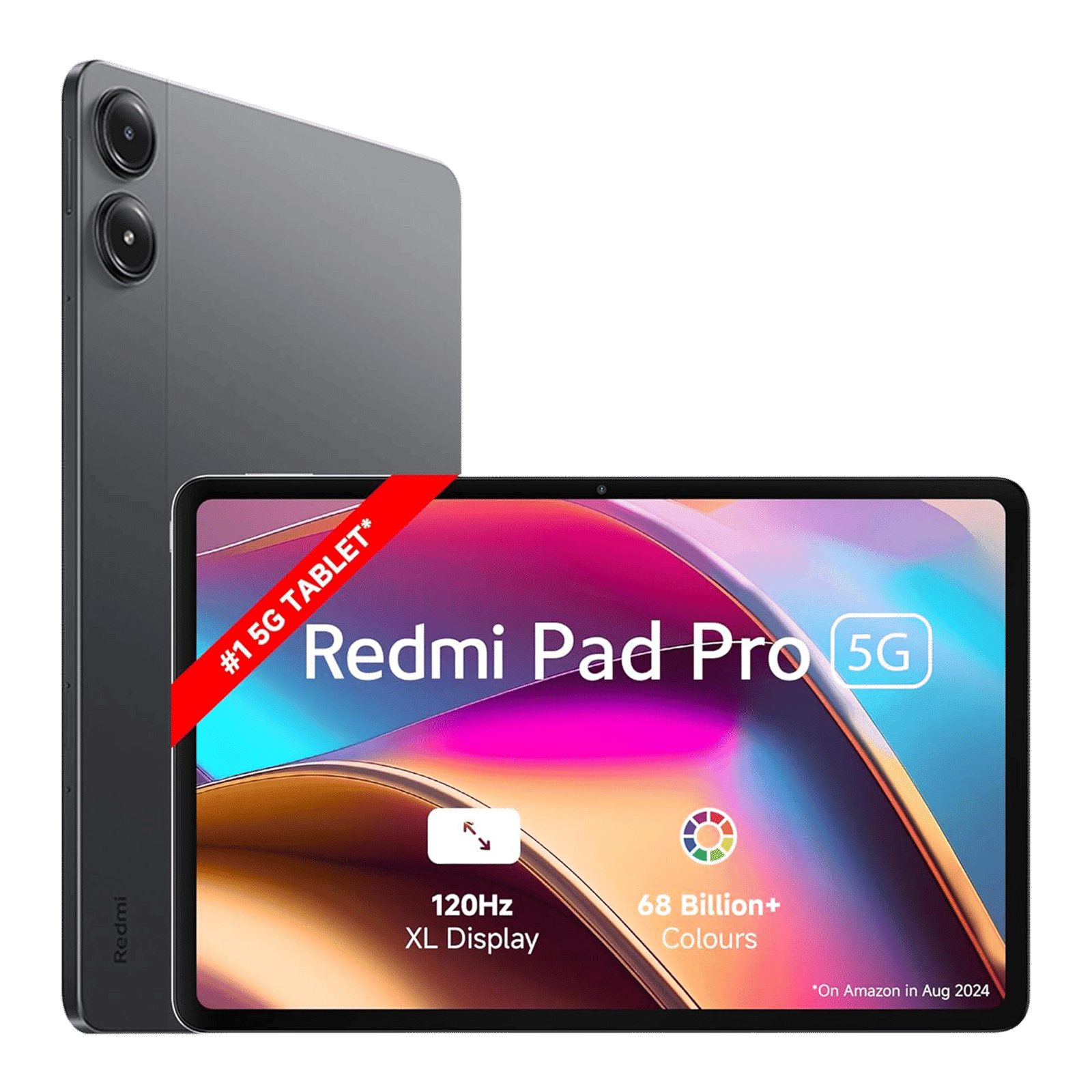Redmi Pad Pro Wi-Fi+5G Android Tablet (12.1 Inch, 8GB RAM, 128GB ROM, Graphite Gray)