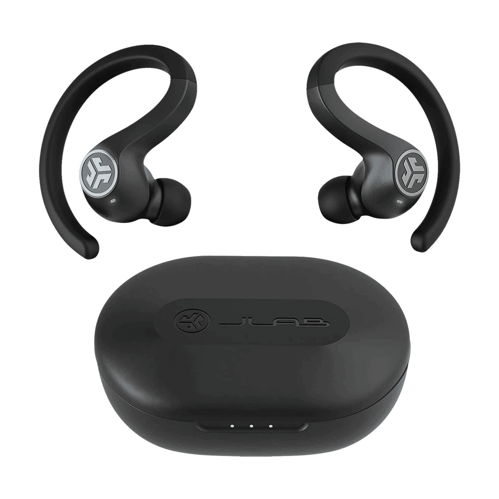 JLAB JBuds Air Sport IEUEBJBAIRSPRTRBLK TWS Earbuds (IP66 Sweat & Water Resistant, 40 Hours Playback, Black)