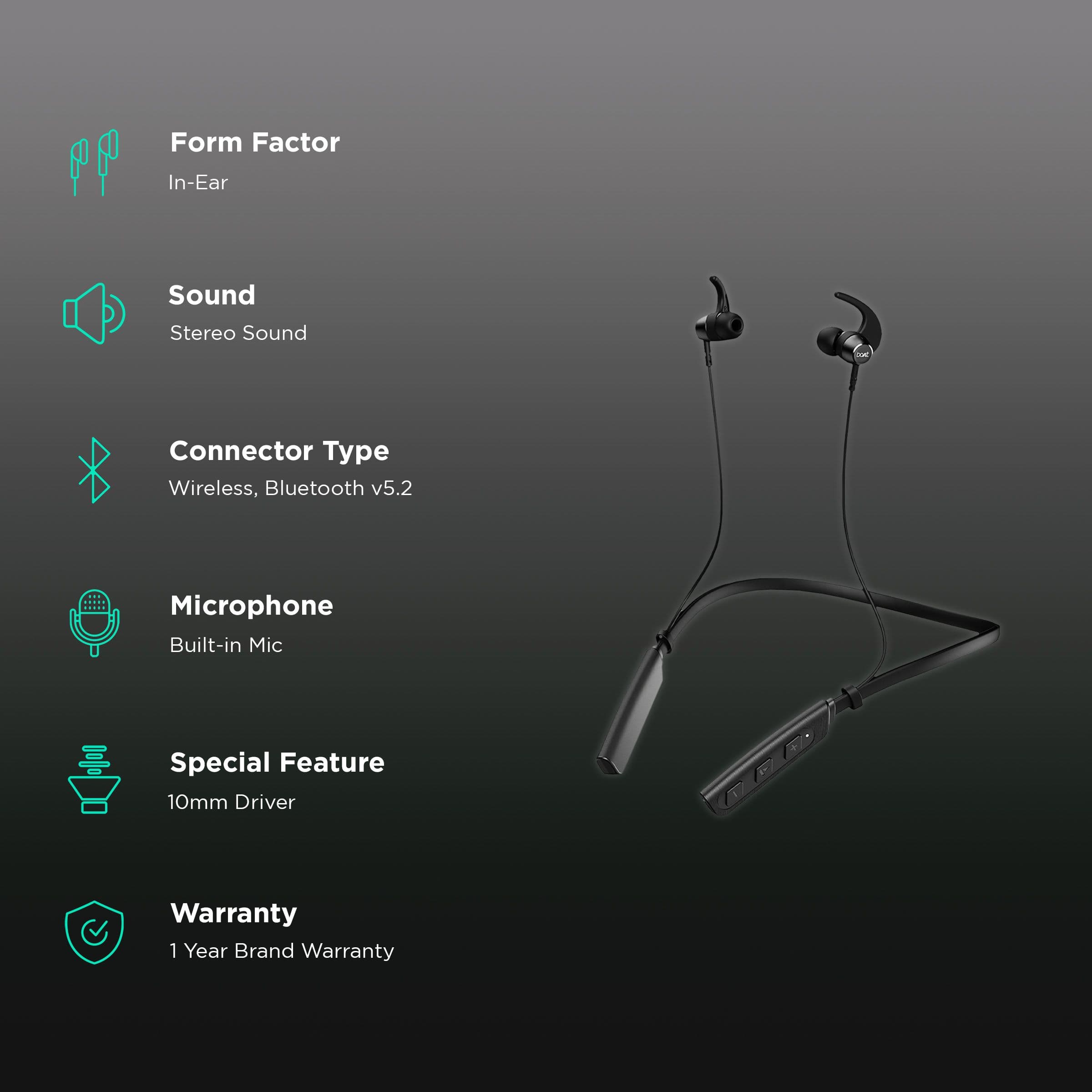 boAt Rockerz 238 Pro Neckband with Environmental Noise Cancellation (IPX5 Water Resistant, Fast Charging, Active Black)