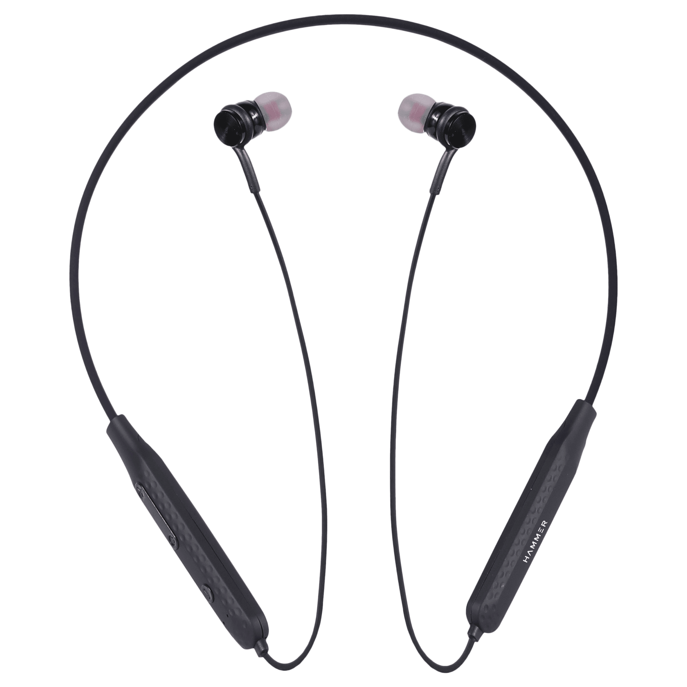 Hammer S Neckband (IPX4 Water Resistant, Up to 30 Hours Playback, Black)