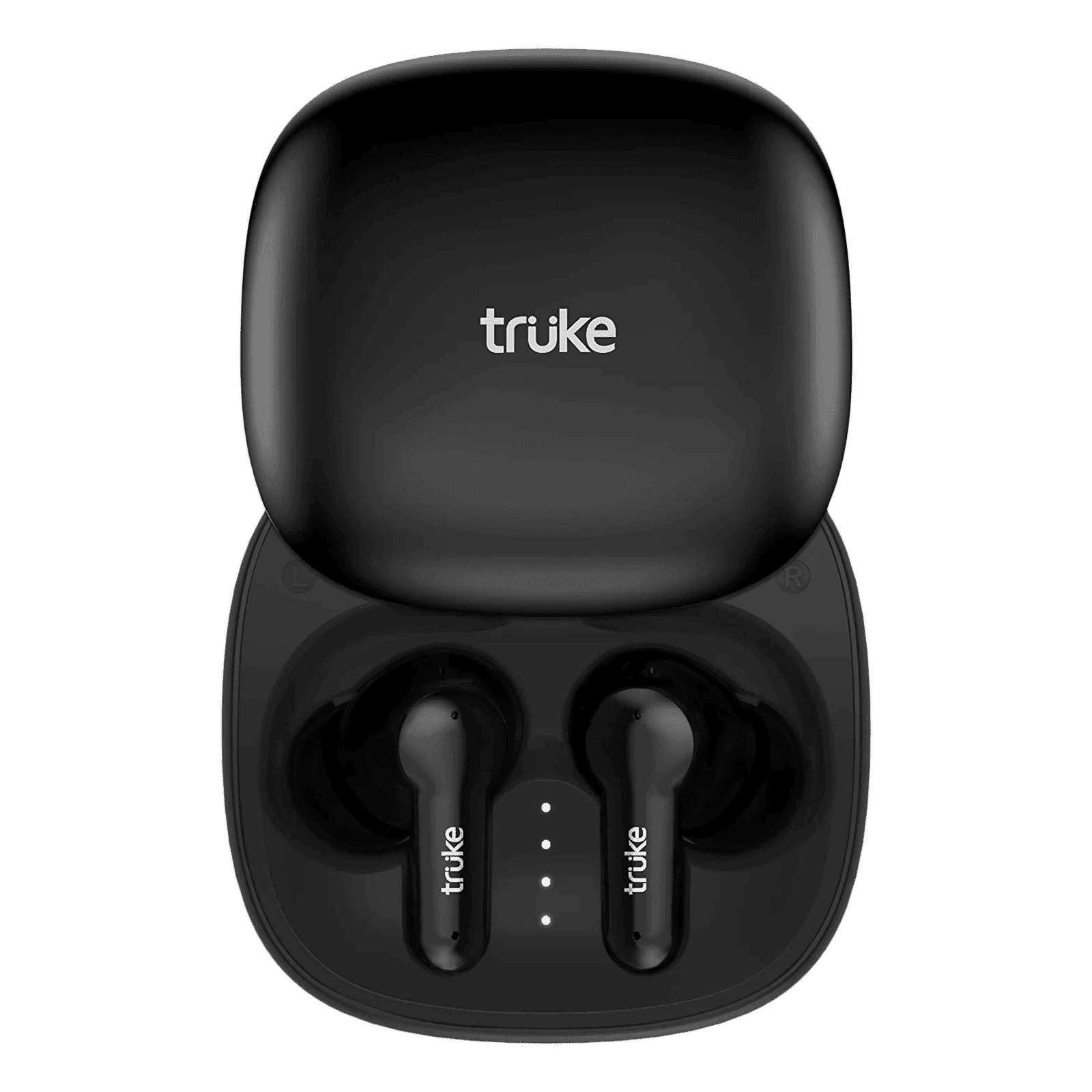 Truke Buds S2 Lite TWS Earbuds with Environmental Noise Cancellation (IPX4 Water Resistant, 55ms Low Latency, Black)