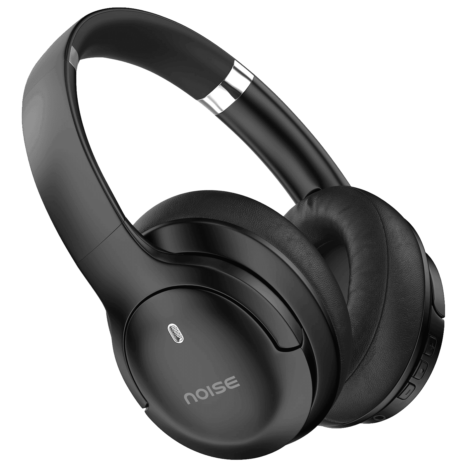 noise Four Bluetooth Headphone with Mic (Google Assistant Enabled, Over Ear, Carbon Black)