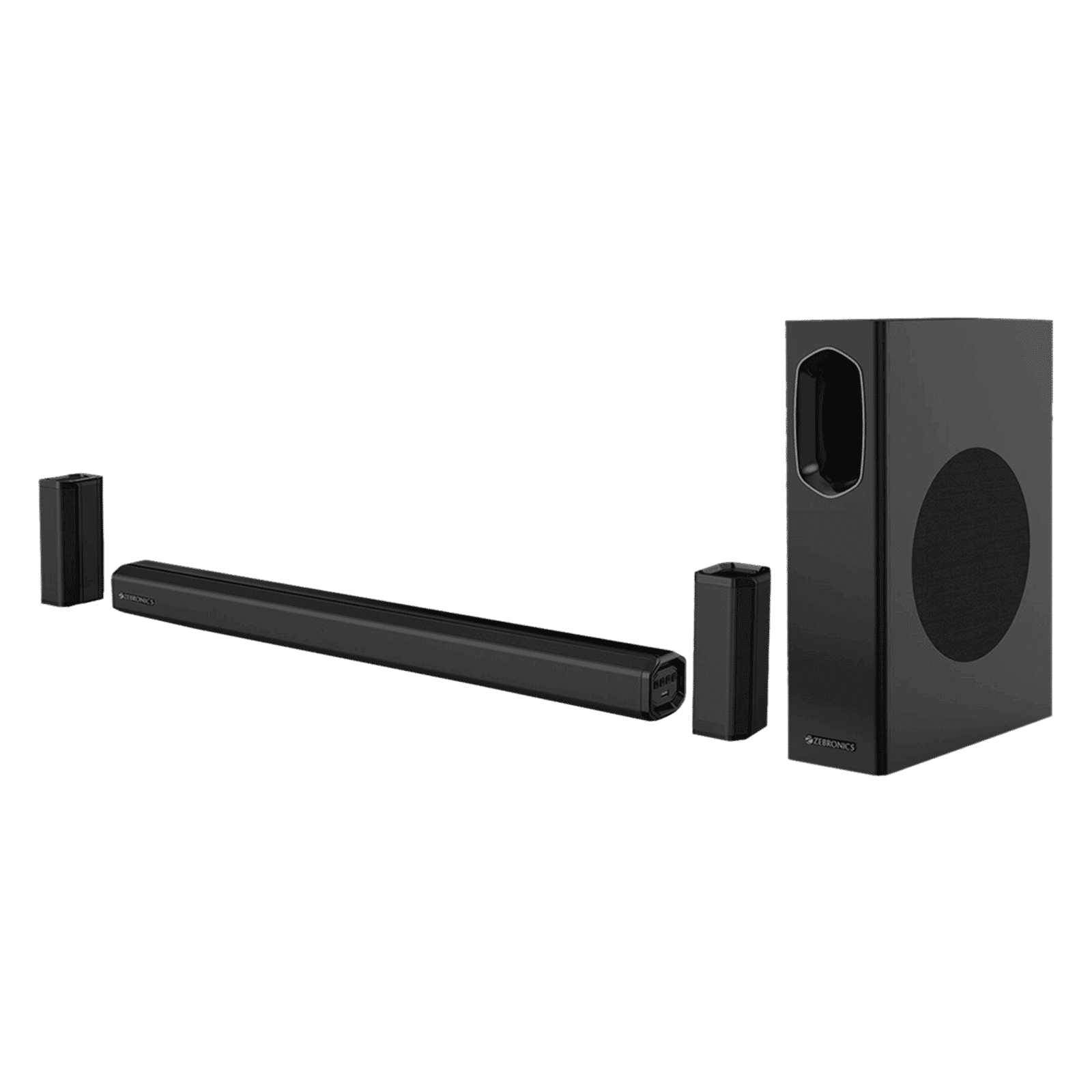ZEBRONICS 5.1 Channel 180 Watts High Fidelity Sound Bar (LED Display, Zeb-Juke Bar 7400 Pro, Black)