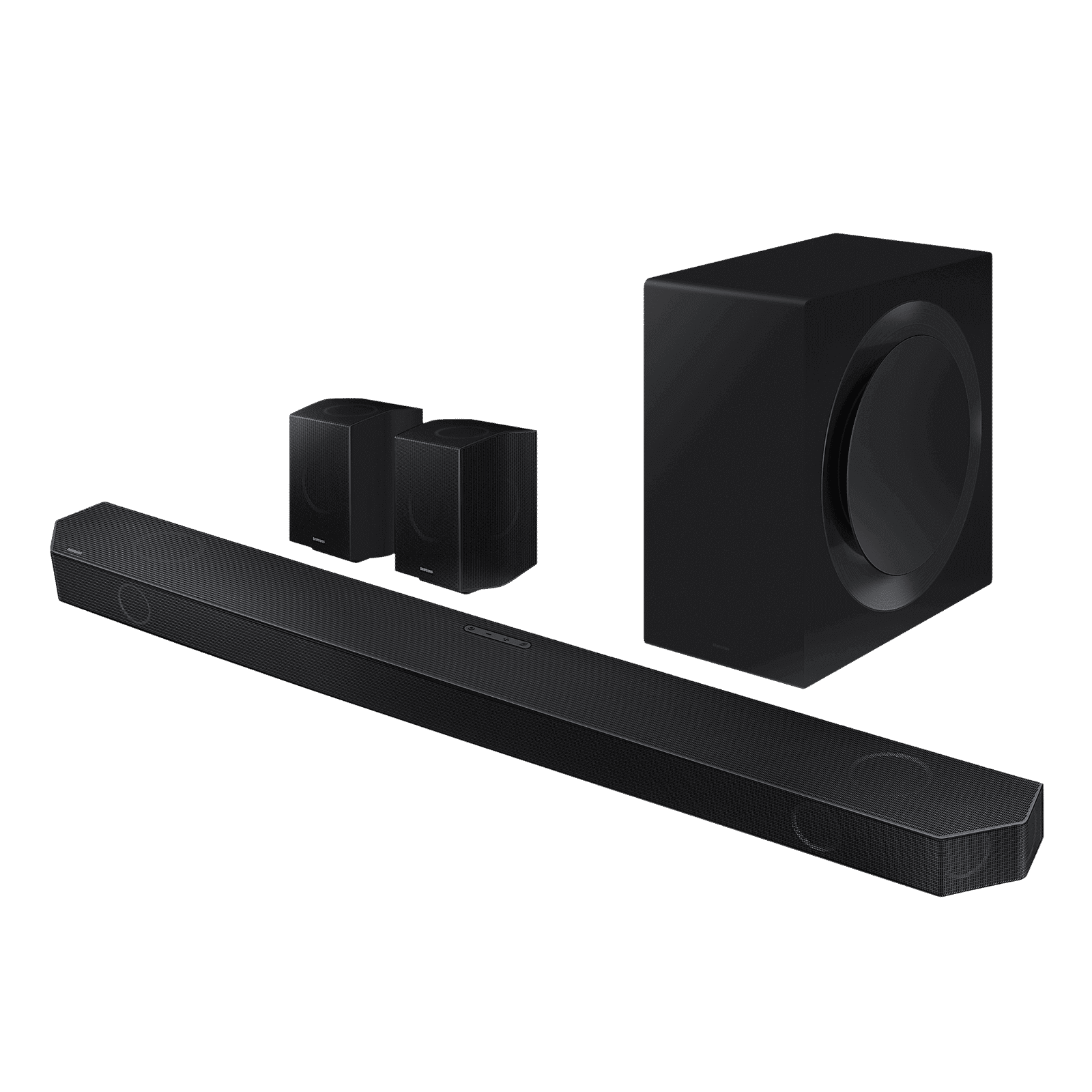SAMSUNG Q Series 11.1.4 Channel 656 Watts Dolby Atmos Sound Bar with Subwoofer (Built-in Alexa, HW-Q990B/XL, Black)