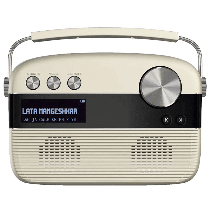 Saregama Carvaan Tamil Portable Audio Player With Remote (White)