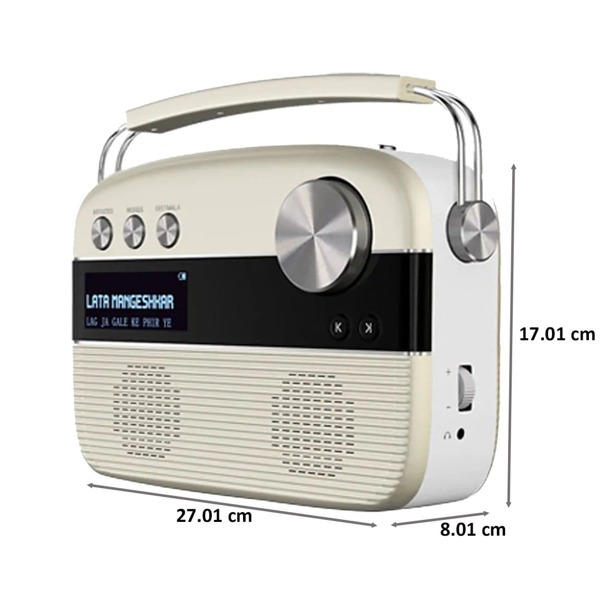 Saregama Carvaan Tamil Portable Audio Player With Remote (White)