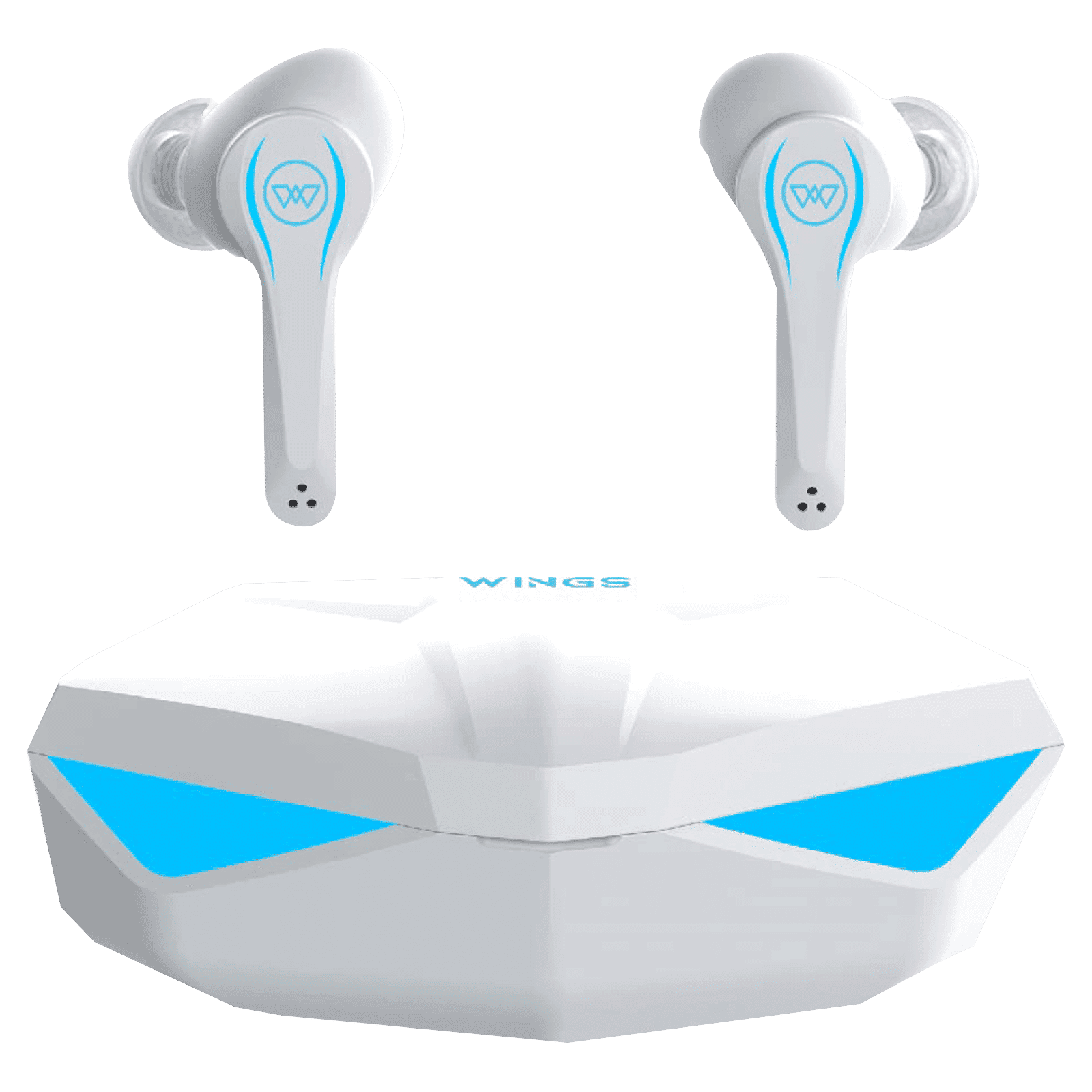 Wings Phantom In-Ear Truly Wireless Earbuds with Mic (50ms Low Latency Gaming Mode, White)