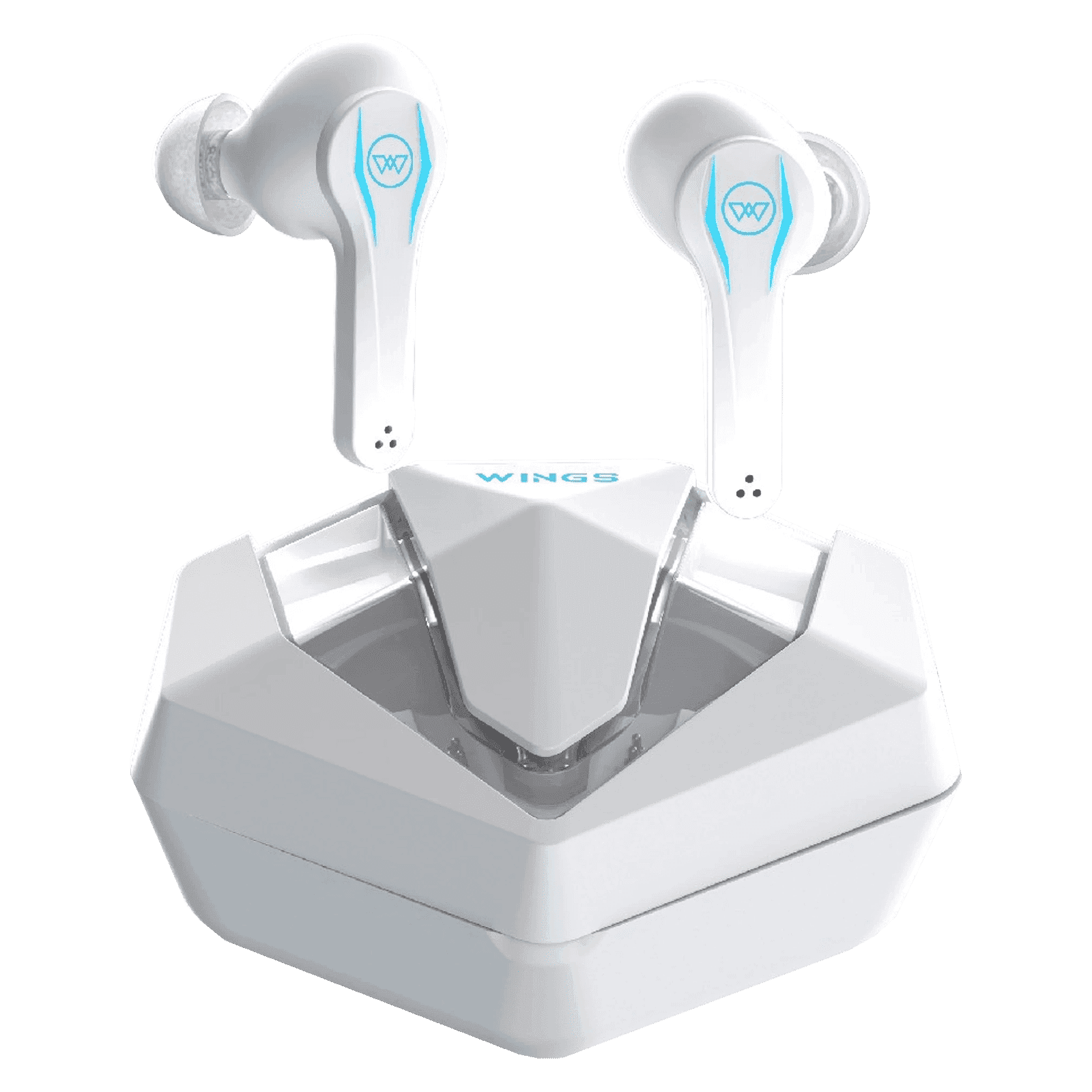 Wings Phantom Pro In-Ear Truly Wireless Earbuds with Mic (50ms Low Latency Game Mode, White)