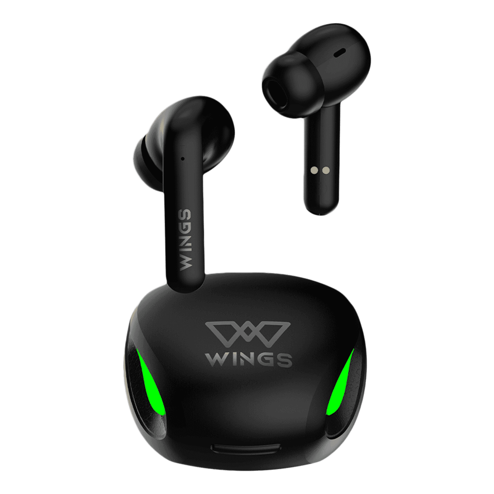 Wings Phantom 700 TWS Earbuds with Surrounding Noise Suppression (Water Resistant, 40ms Low Latency Mode, Black)