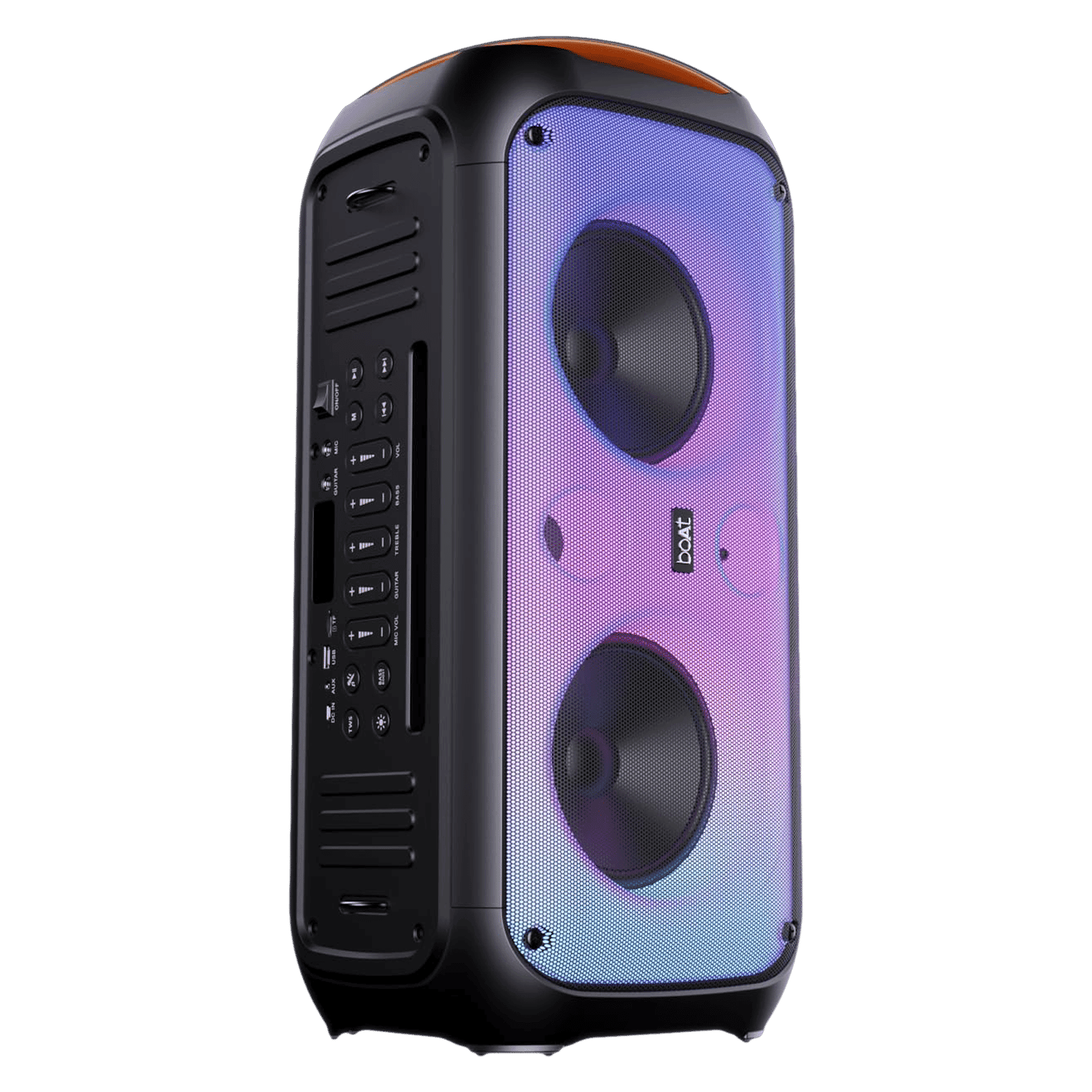 boAt Party Pal 300 120W Bluetooth Party Speaker with Mic (Adjustable Bass and Treble Settings, Premium Black)