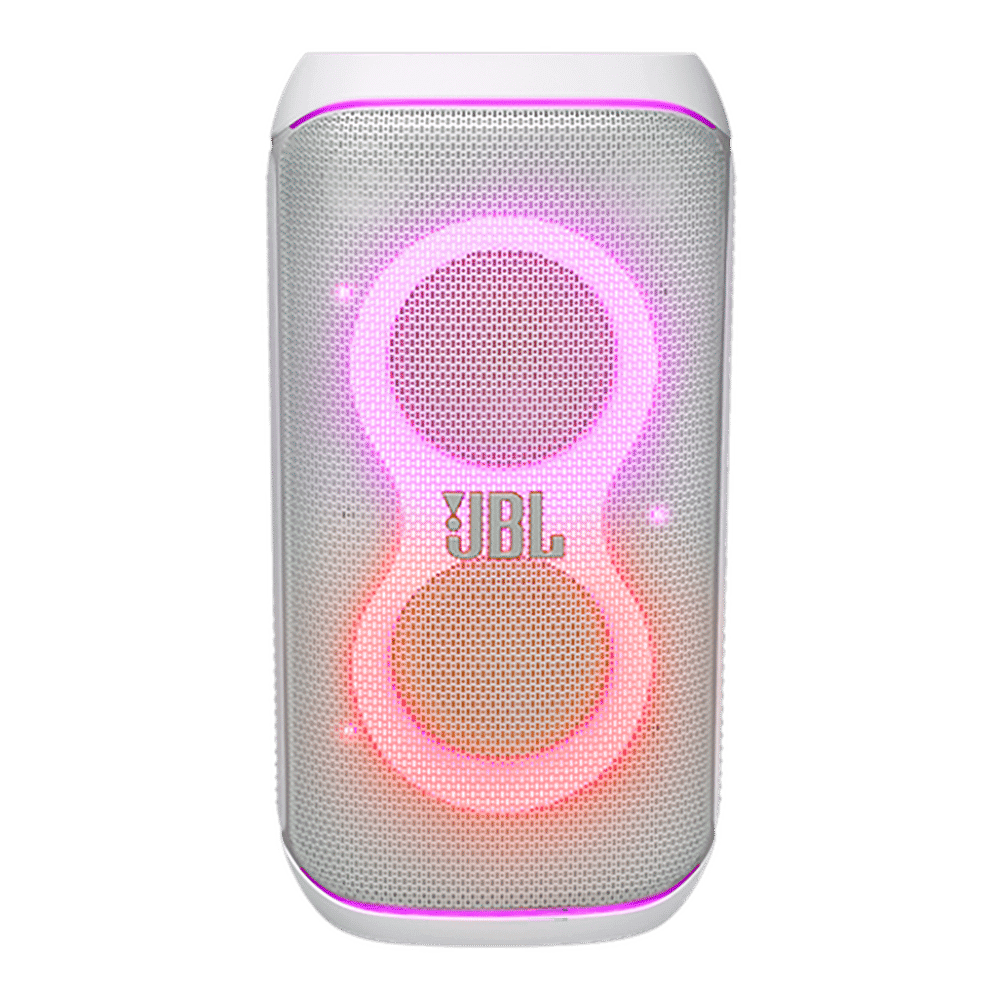 JBL PartyBox Club 120 160W Bluetooth Party Speaker (AI Sound Boost, Stereo Channel, White)