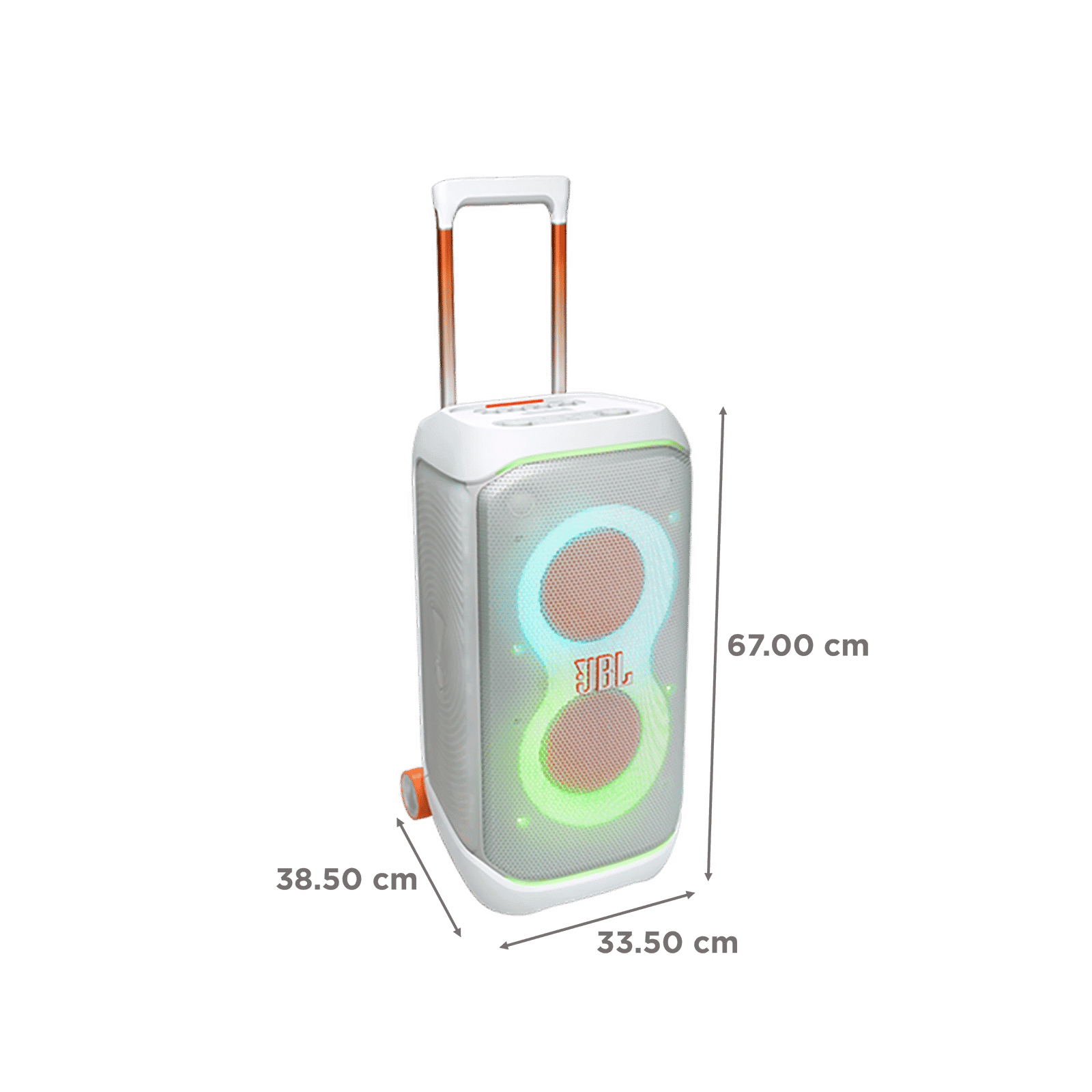 JBL PartyBox Stage 320 240W Bluetooth Party Speaker (AI Sound Boost, White)
