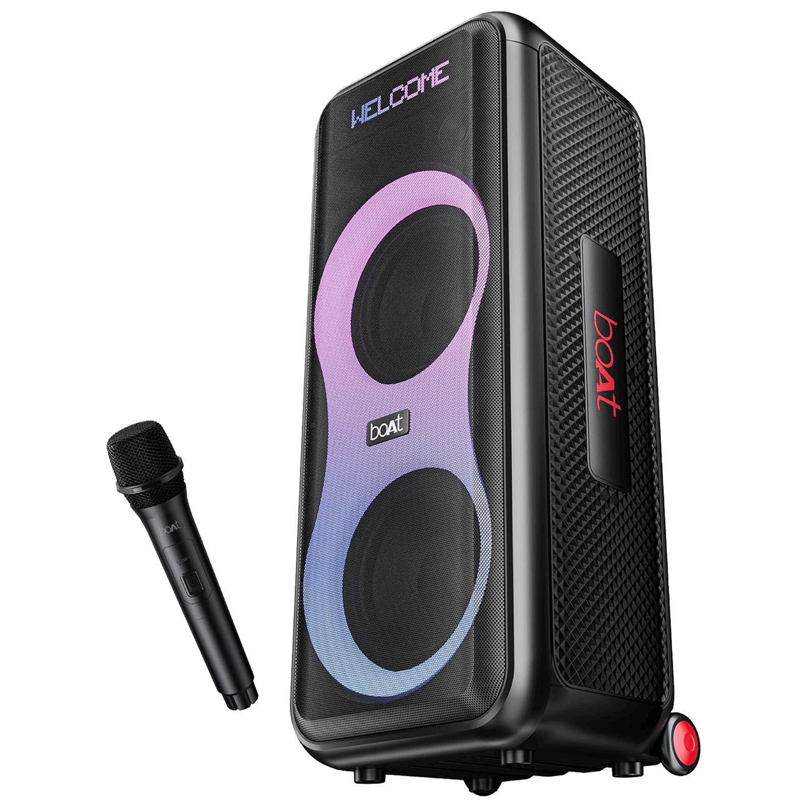 boAt PartyPal 600 220W Bluetooth Party Speaker (Animated Text Display, Hi-Fi Party Speaker, Black)