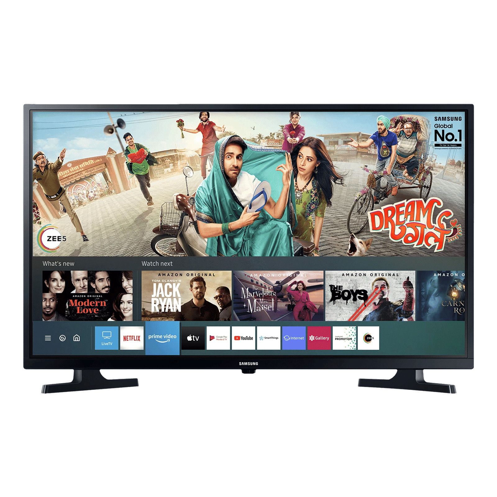 Samsung T4340 80cm (32 Inch) HD Ready LED Smart TV (Dolby Digital Plus with Hyper Real Picture Processor, UA32T4340AKXXL, Glossy Black)