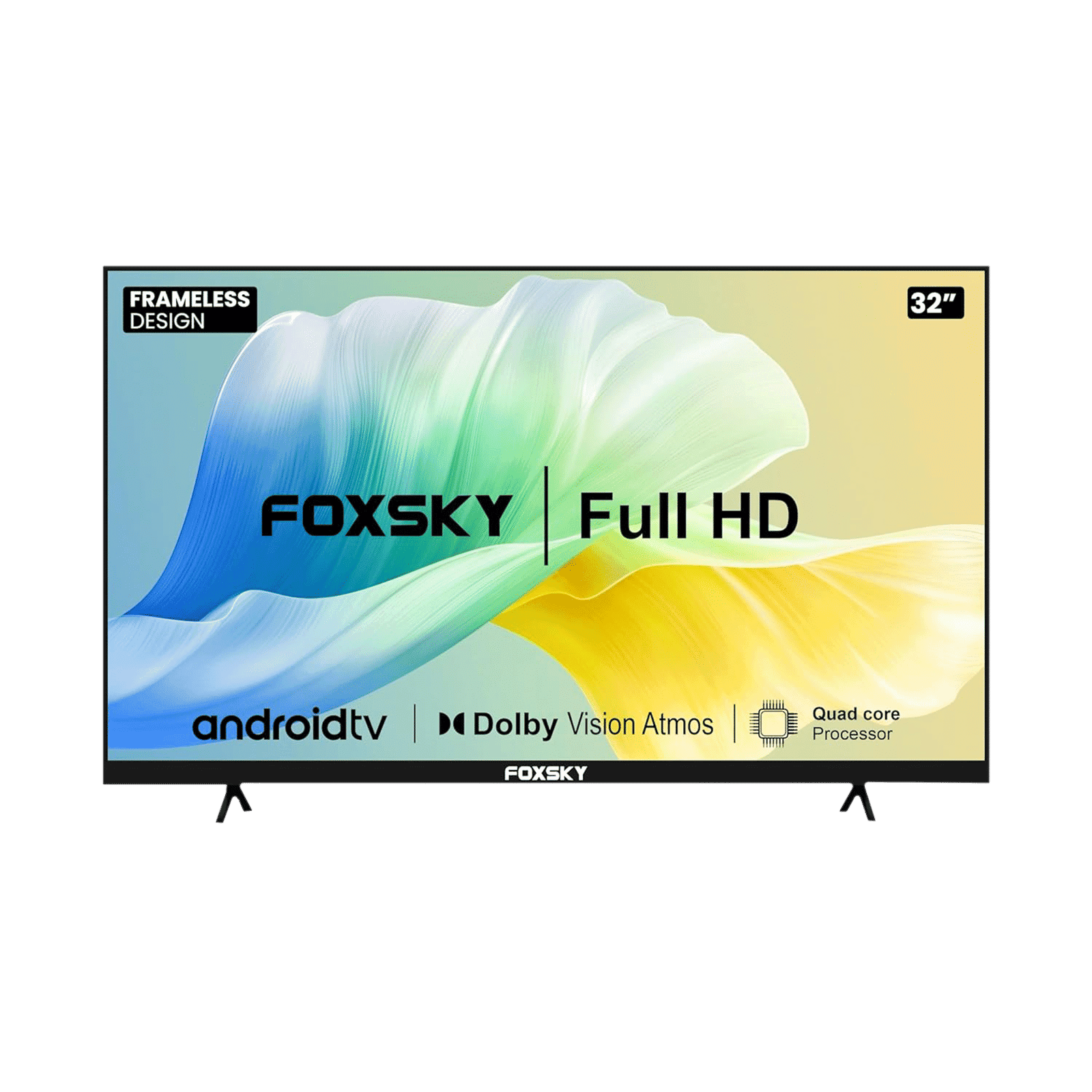 Foxsky 80cm (32 Inches) Full HD LED Android Smart TV (A+ Grade Panel, 32FS-VS, Black)