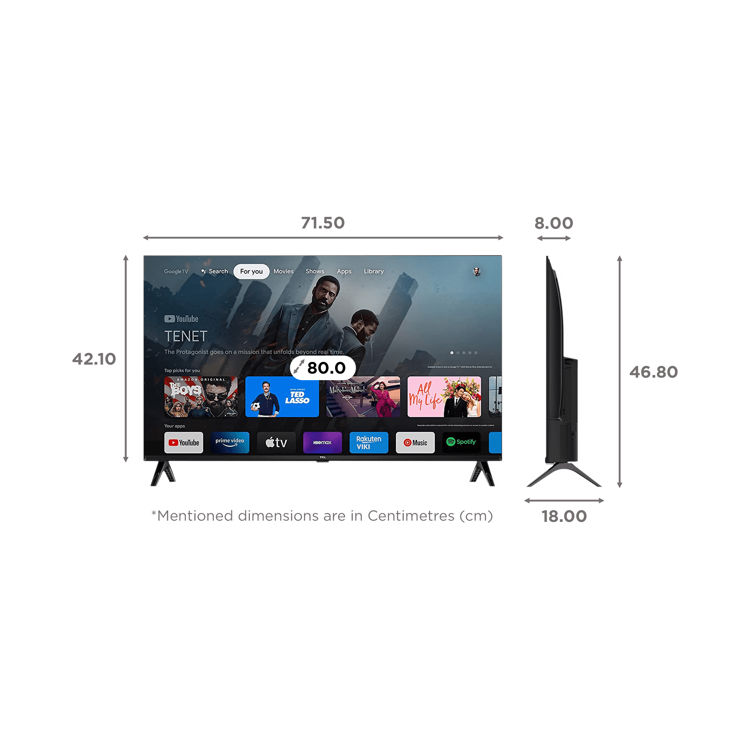 TCL S5400 80 cm (32 inch) Full HD LED Smart Android TV with Google Assistant (2022 model)