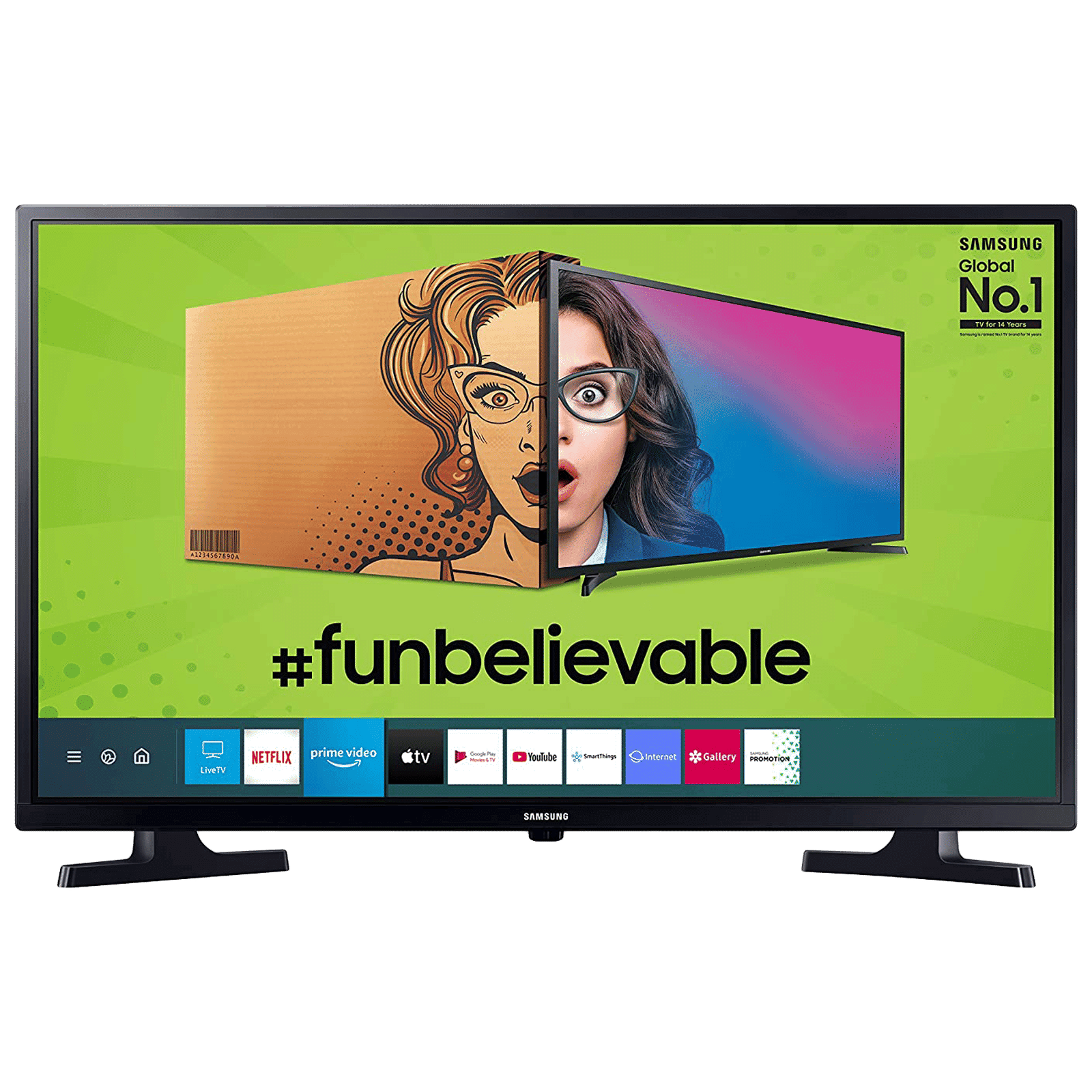SAMSUNG Series 4 80 cm (32 inch) HD LED Smart Tizen TV with Hyper Real Picture Engine (2020 model)
