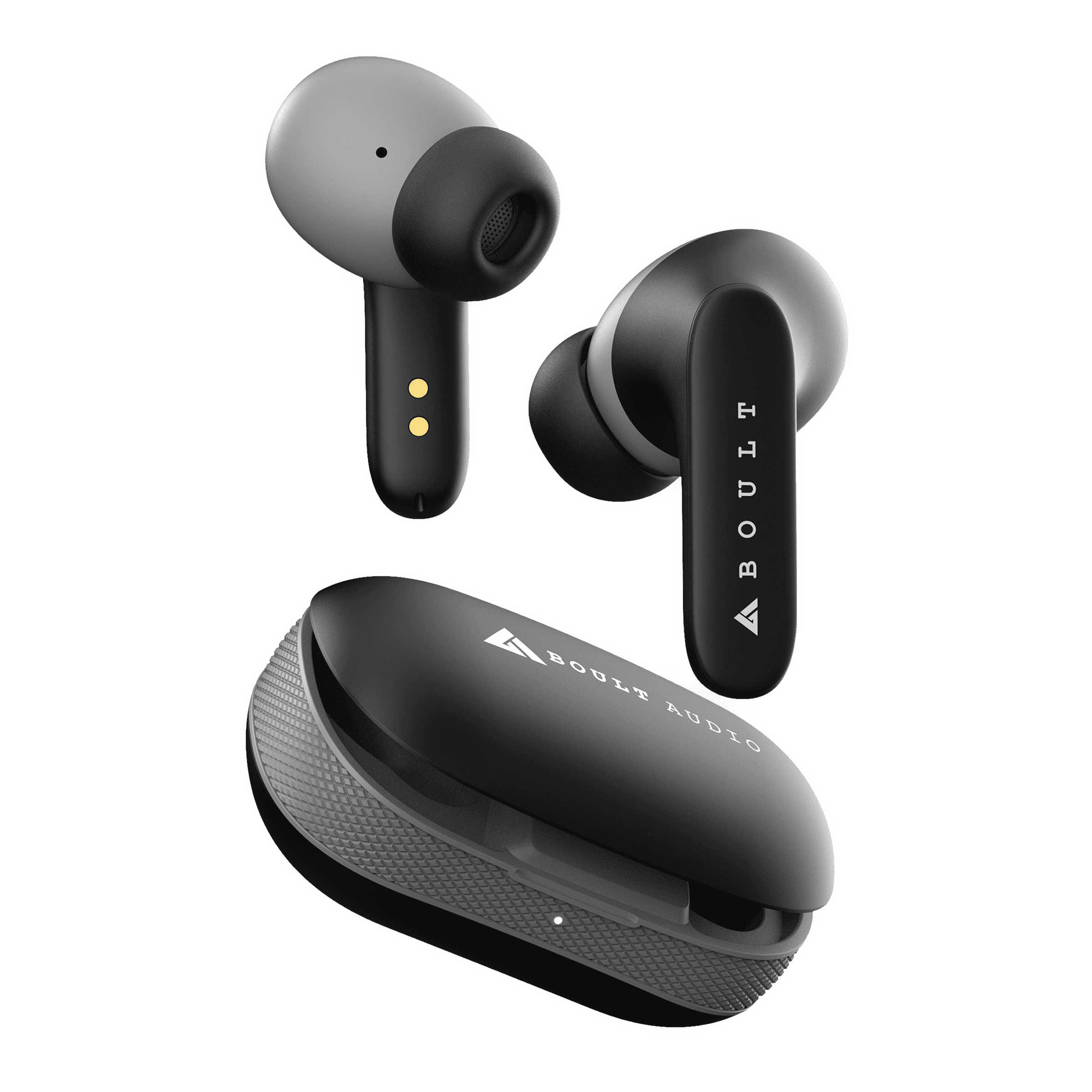 Boult Audio AirBass In-Ear Truly Wireless Earbuds with Mic (Bluetooth 5.1, IPX5-Rated Water Resistant, BA-CR-Y1, Black)