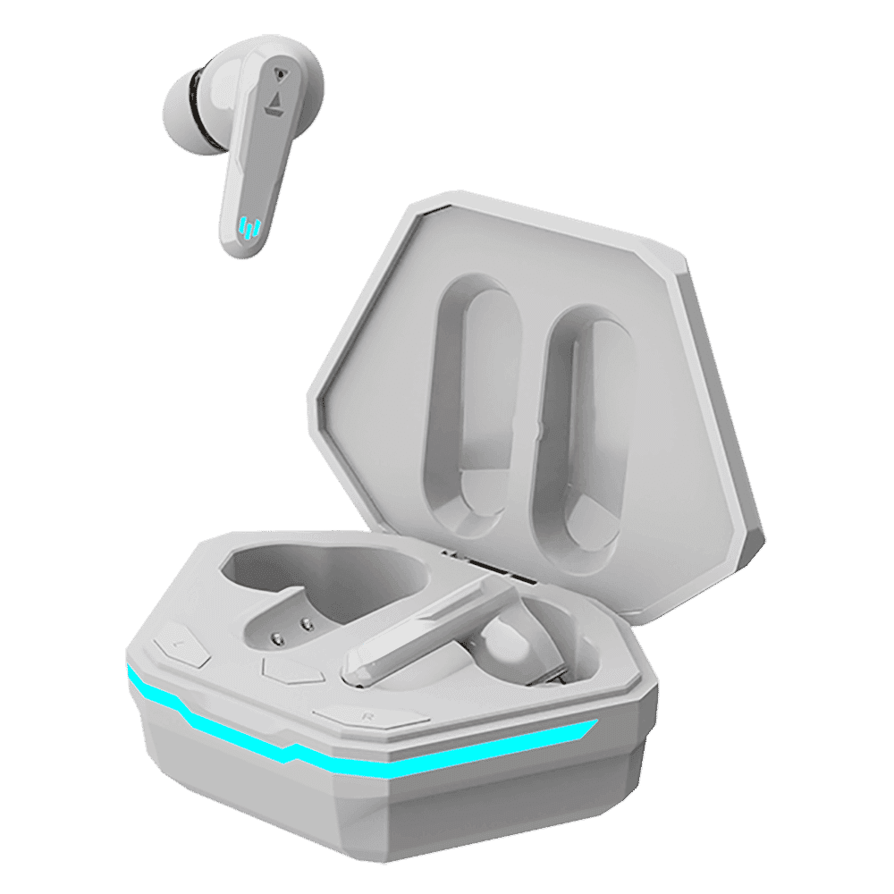 boAt Airdopes 191G TWS Earbuds (IPX5 Water Resistance, Quad Mics, White Siberia)