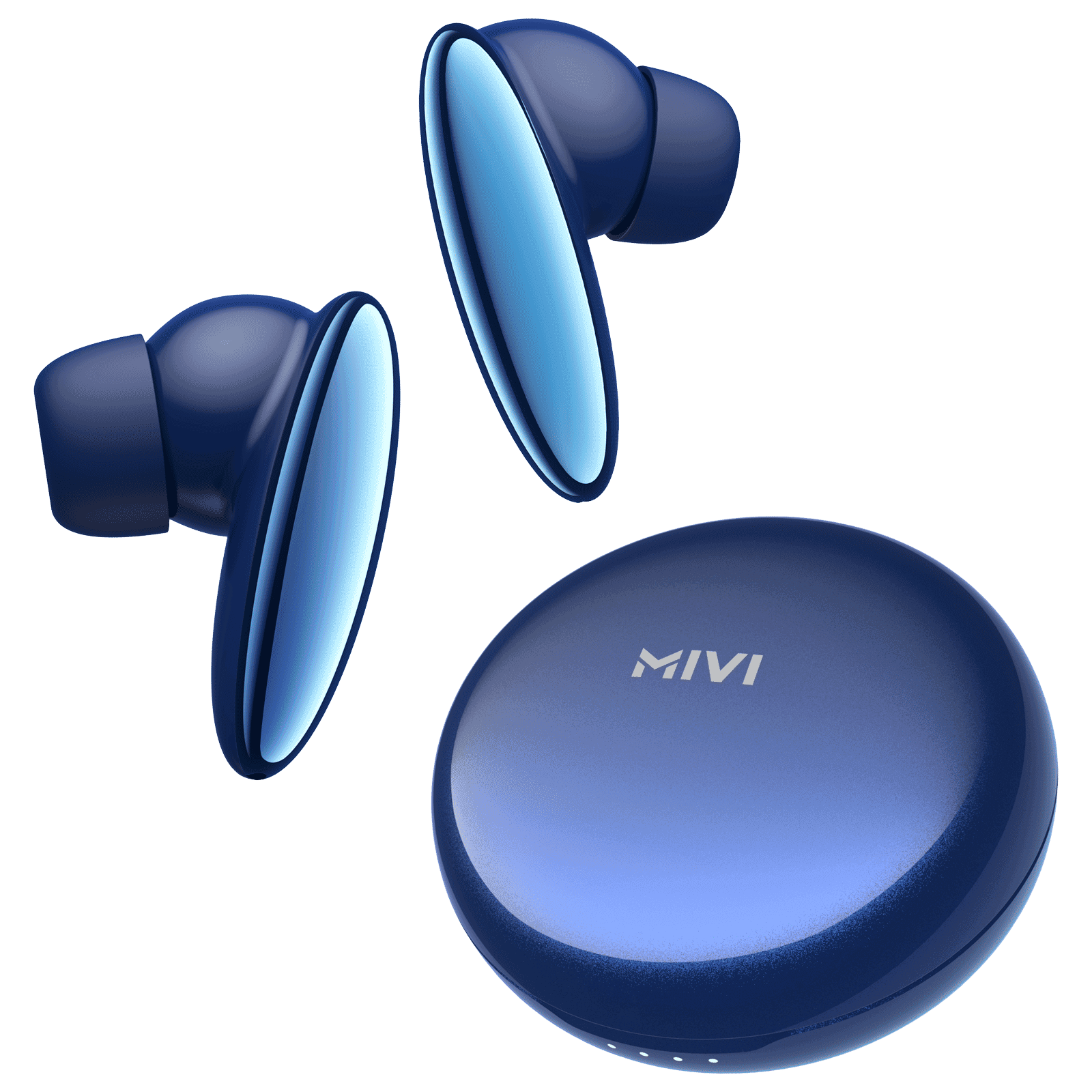 Mivi DuoPods N6 TEDPN6BL TWS Earbuds with AI Noise Cancellation (IPX4 Water Resistant, 13mm Electroplated Drivers, Blue)