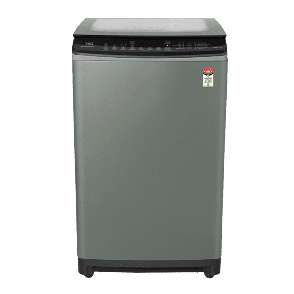 VOLTAS beko 7 Kg 5 Star Inverter Fully Automatic Top Load Washing Machine (WTL70VPSGX, Dust Resistant, Grey)