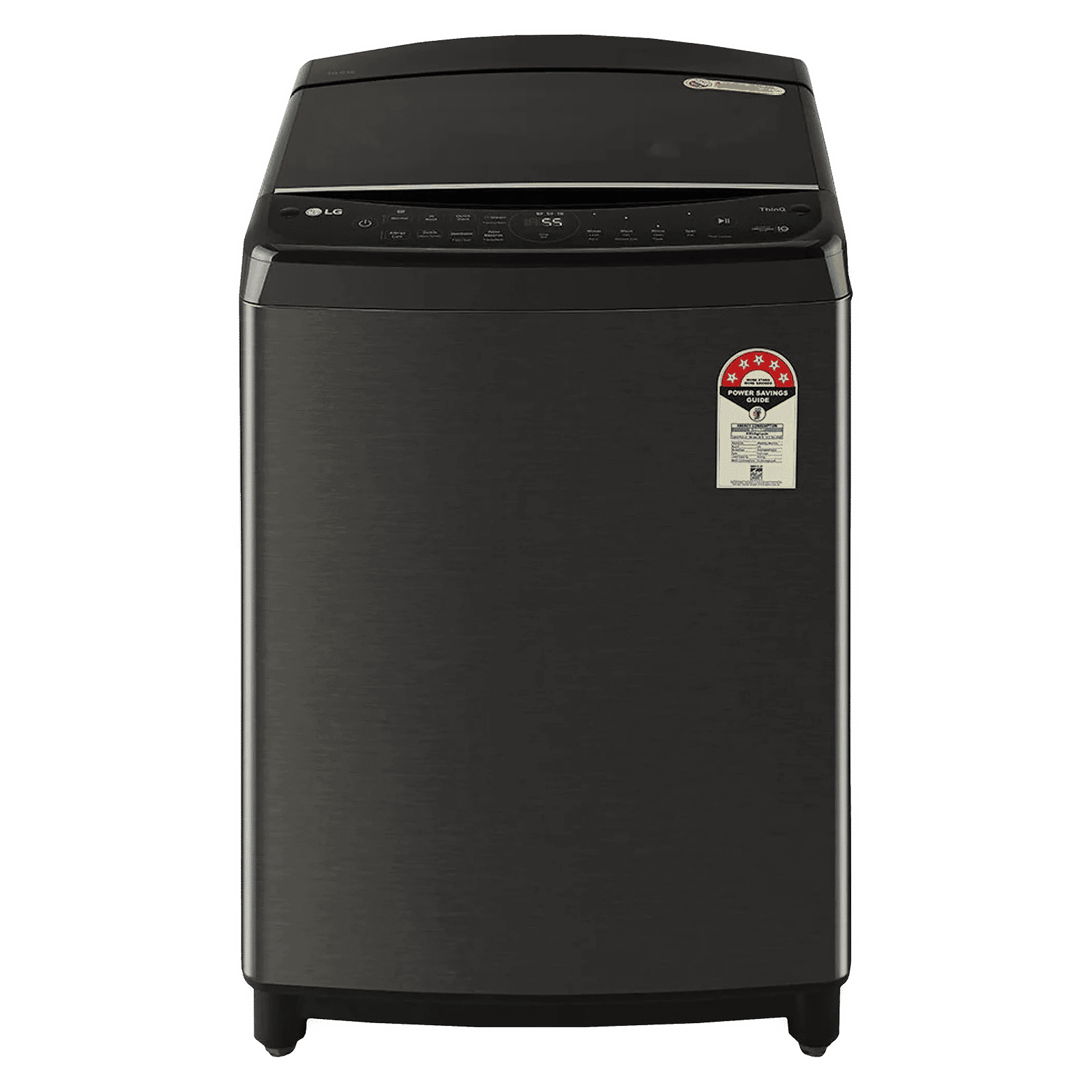 LG 10 kg 5 Star Fully Automatic Top Load Washing Machine (In-Built Heater, THD10SWP.APBQEIL, Black)