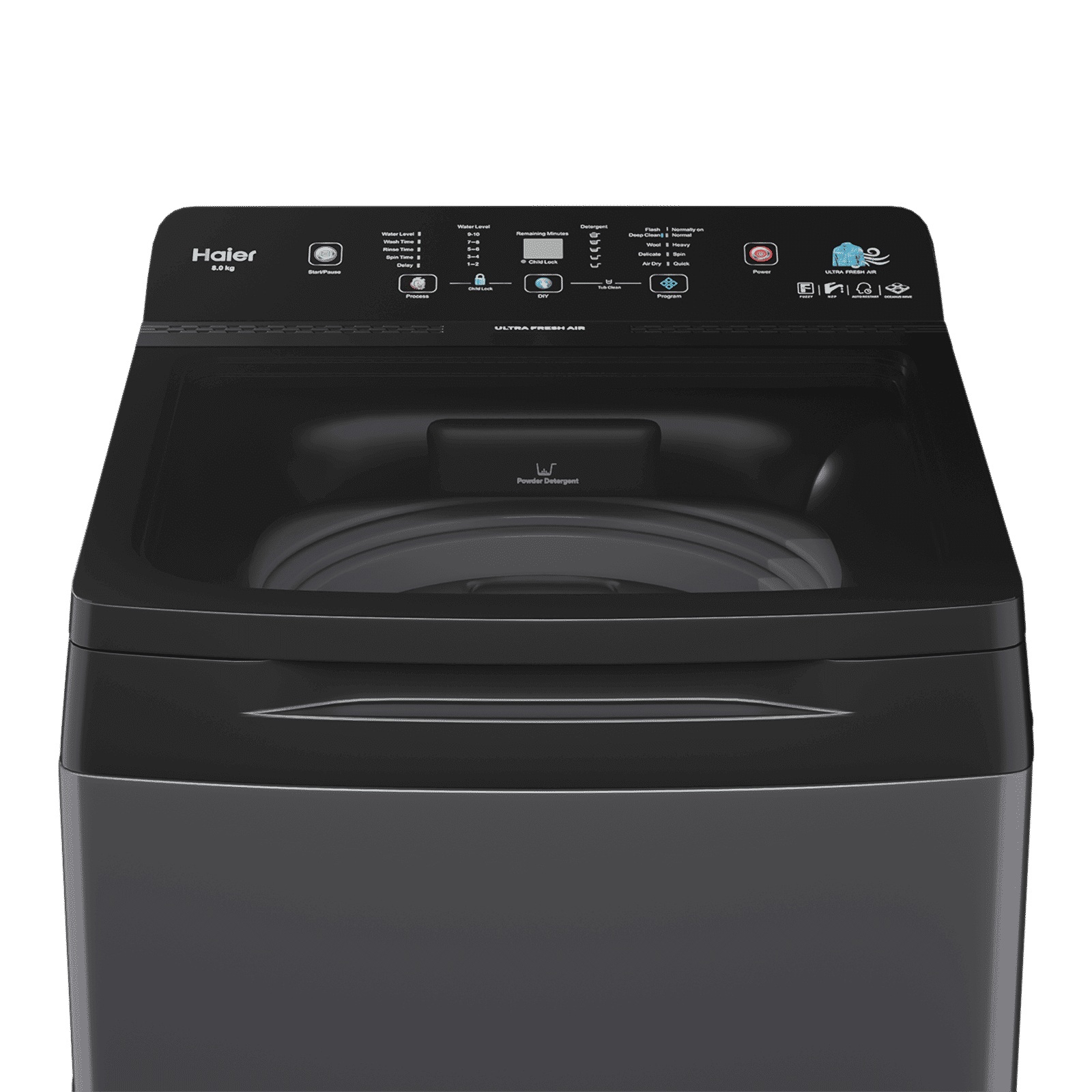 Haier 8 Kg 5 Star Fully Automatic Top Load Washing Machine (AST 688, HSW80-688ES8, Anti-Scale Technology, Dark jade)