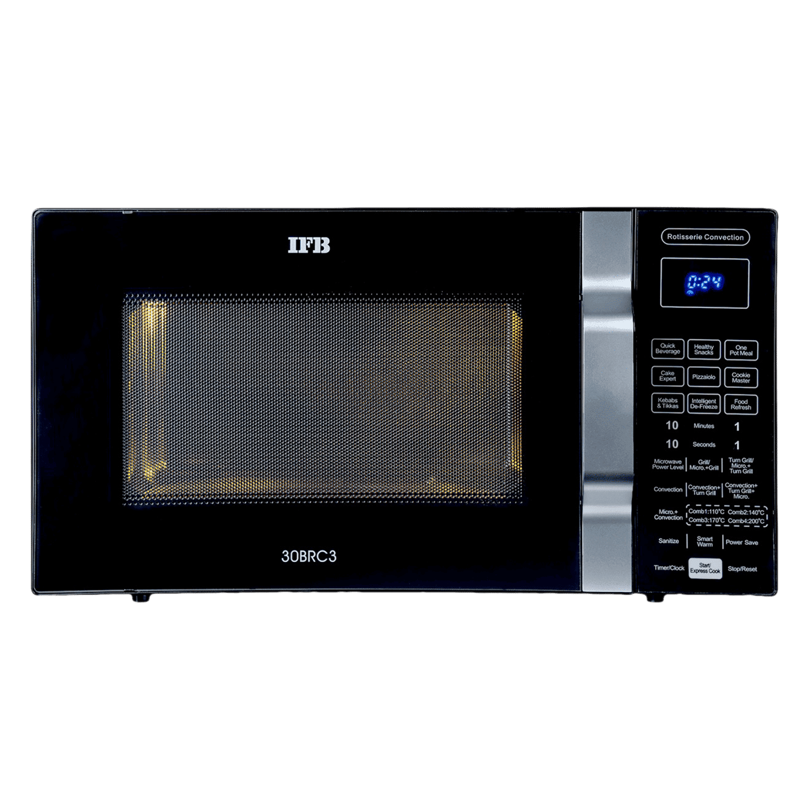 IFB 30BRC3 30L Convection Microwave Oven with 101 Autocook Menus (Black)