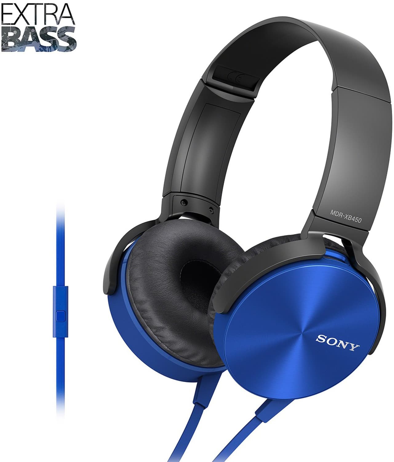 SONY XB450AP Wired Headset (Blue, On the Ear)