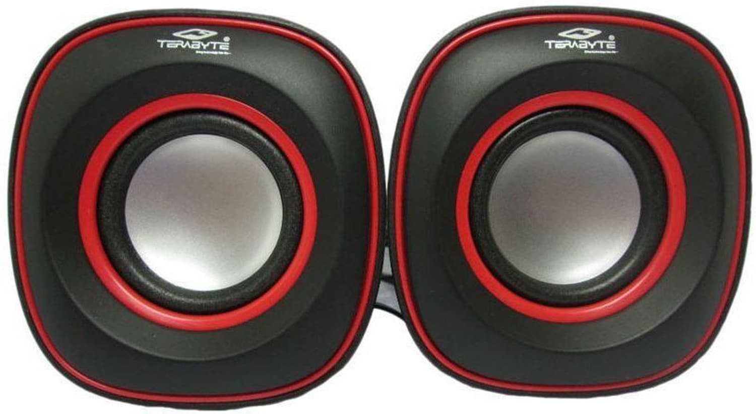 Terabyte TB 015 Laptop/Desktop Speaker (Black and Red, 2.0 Channel)