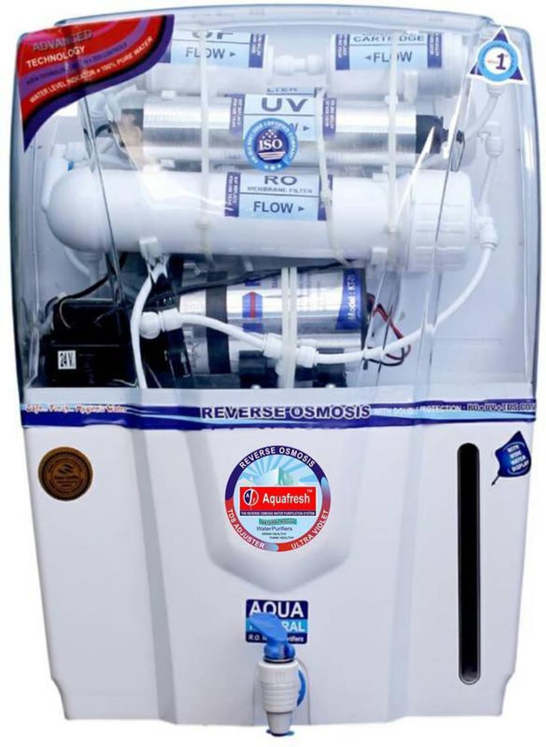 Royal Aquafresh AQUA AUDI 121 LTRS 10 L RO + UV + UF + TDS Water Purifier (White)