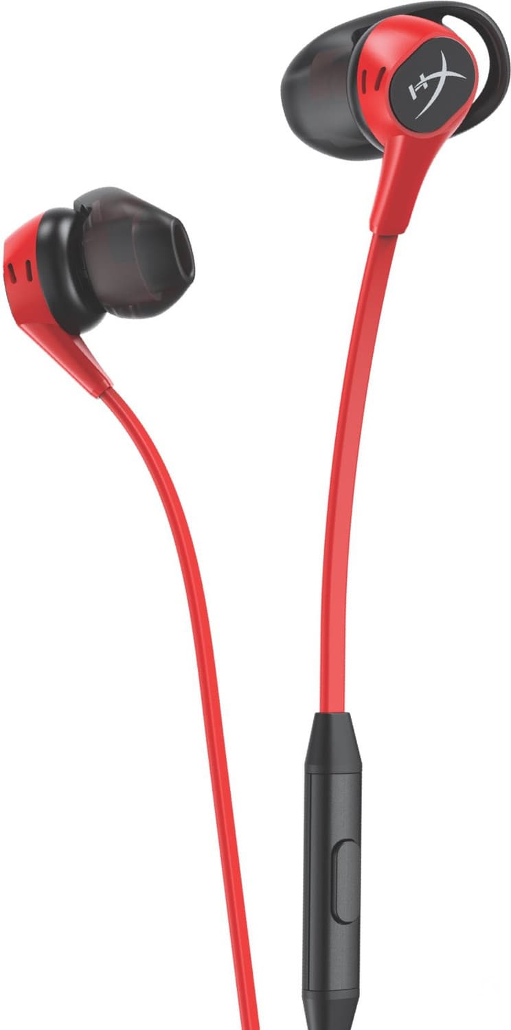 HyperX Cloud Earbud for Nintendo Switch and Mobile Gaming (HX-HSCEB-RD) Wired Gaming Headset