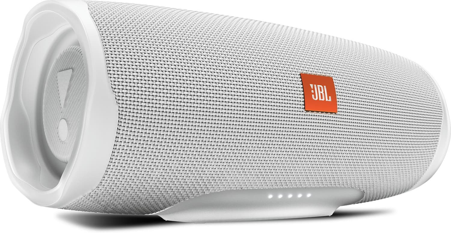 JBL Charge 4 with 20Hr Playtime,IPX7 Rating,7500 mAh Powerbank, Portable 30 W Portable Bluetooth Party Speaker (White, Stereo Channel)