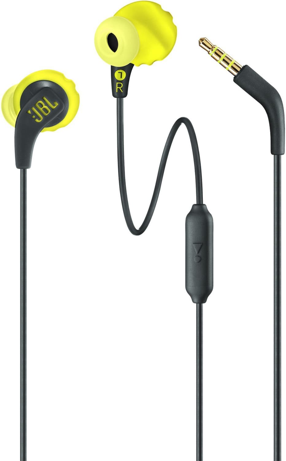 JBL Endurance Run Wired Headset (Yellow, In the Ear)
