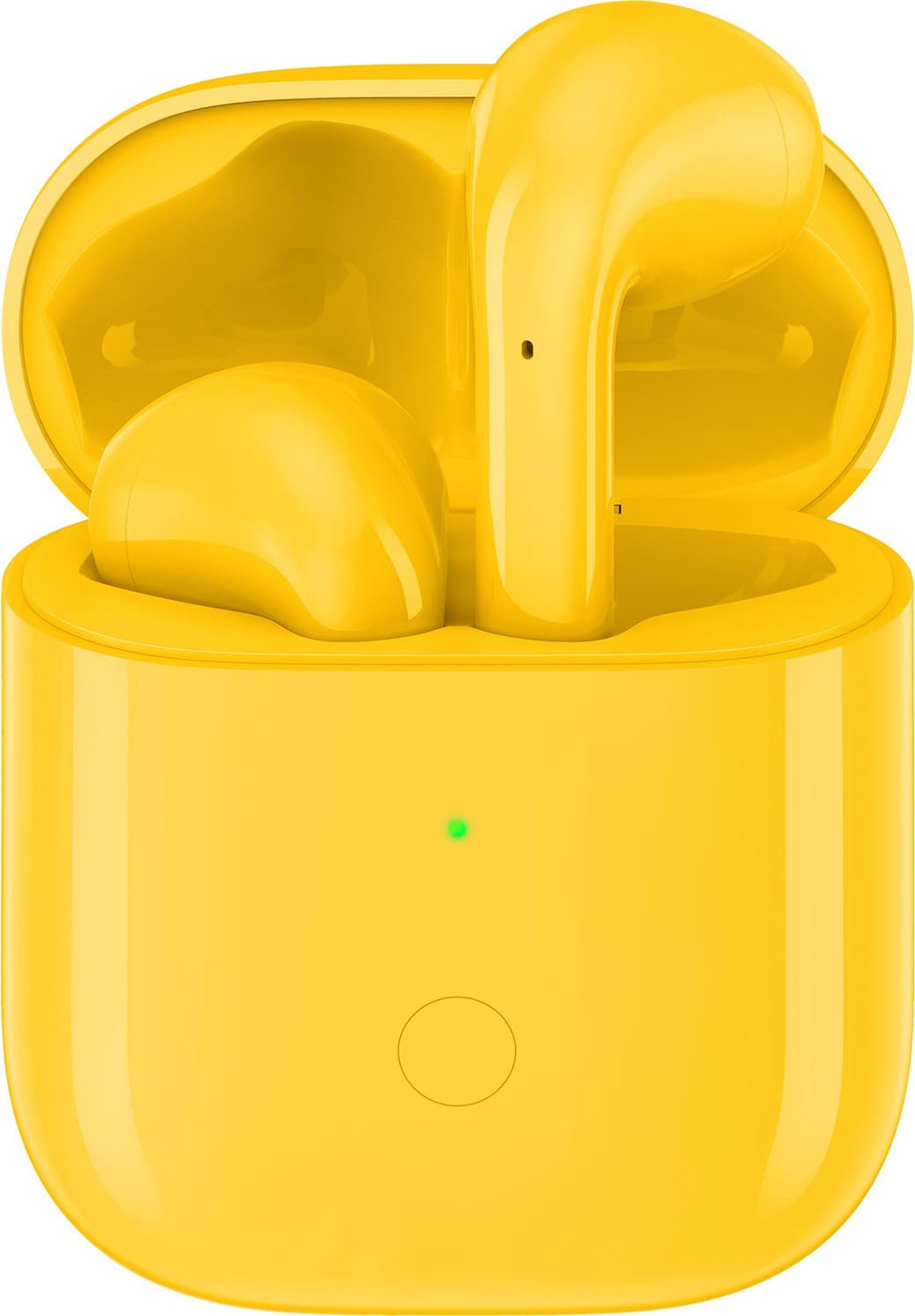 realme Buds Air with Wireless Charging Case Bluetooth Headset (Yellow, True Wireless)
