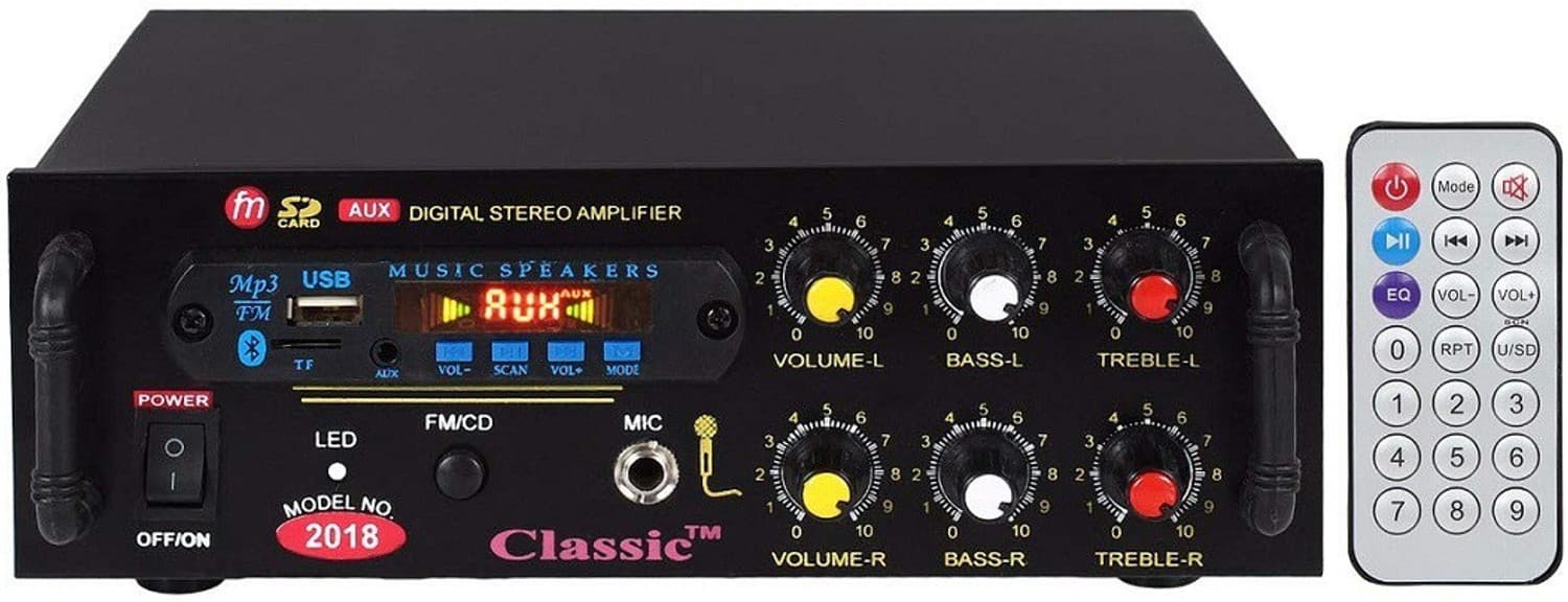 CLASSIC GOLD Metal Amp-Bt-999 Speaker (Black) 2 Soundbar (Home Theatre System)