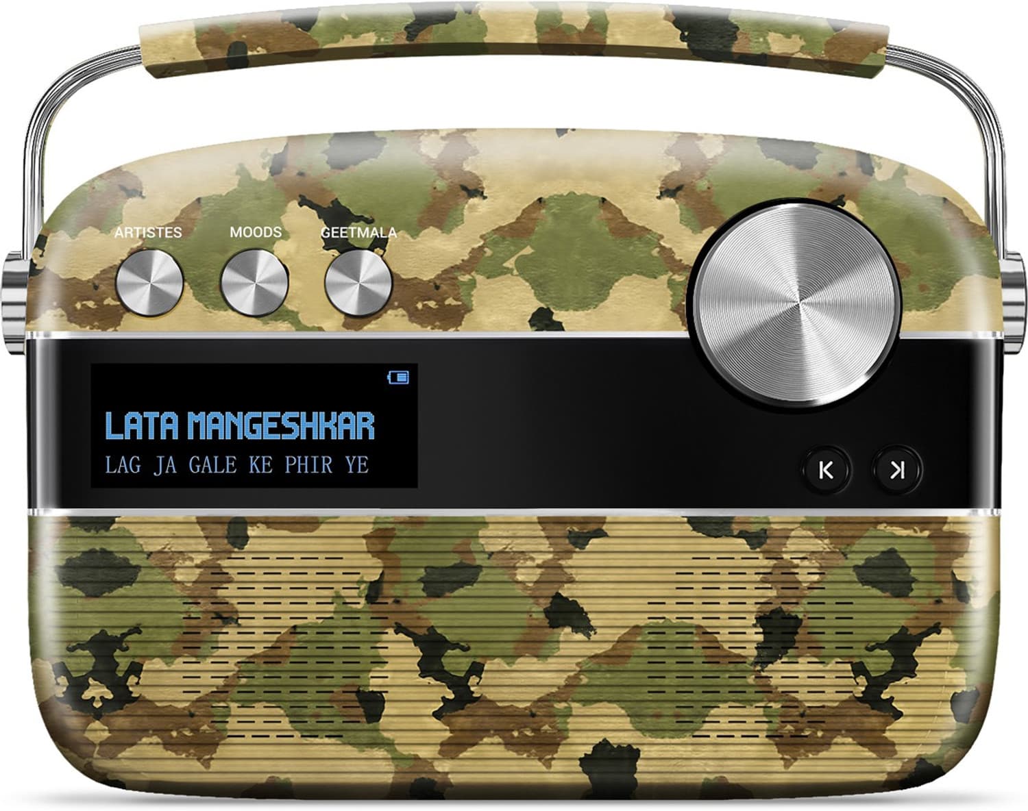 saregama Carvaan Camouflage Green 6 W Bluetooth Home Theatre (Camouflage Green, Stereo Channel)