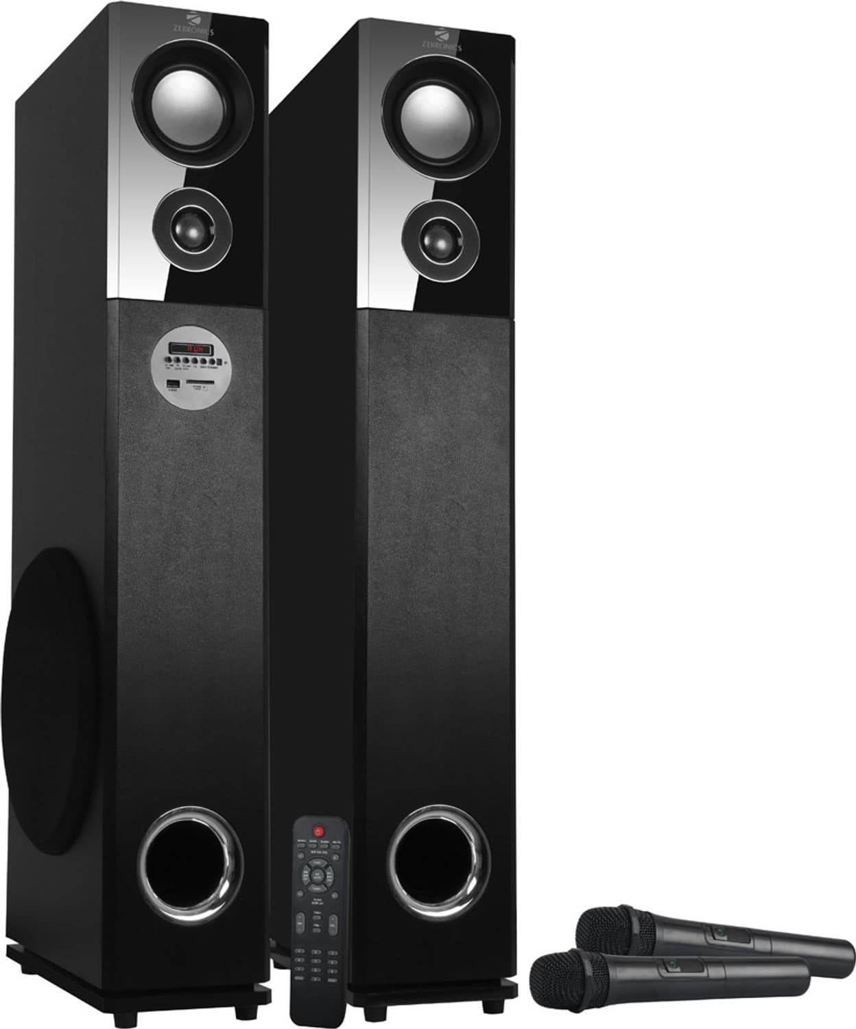 ZEBRONICS ZEB-BT9500RUCF 100 W Bluetooth Tower Speaker (Black, 2.0 Channel)