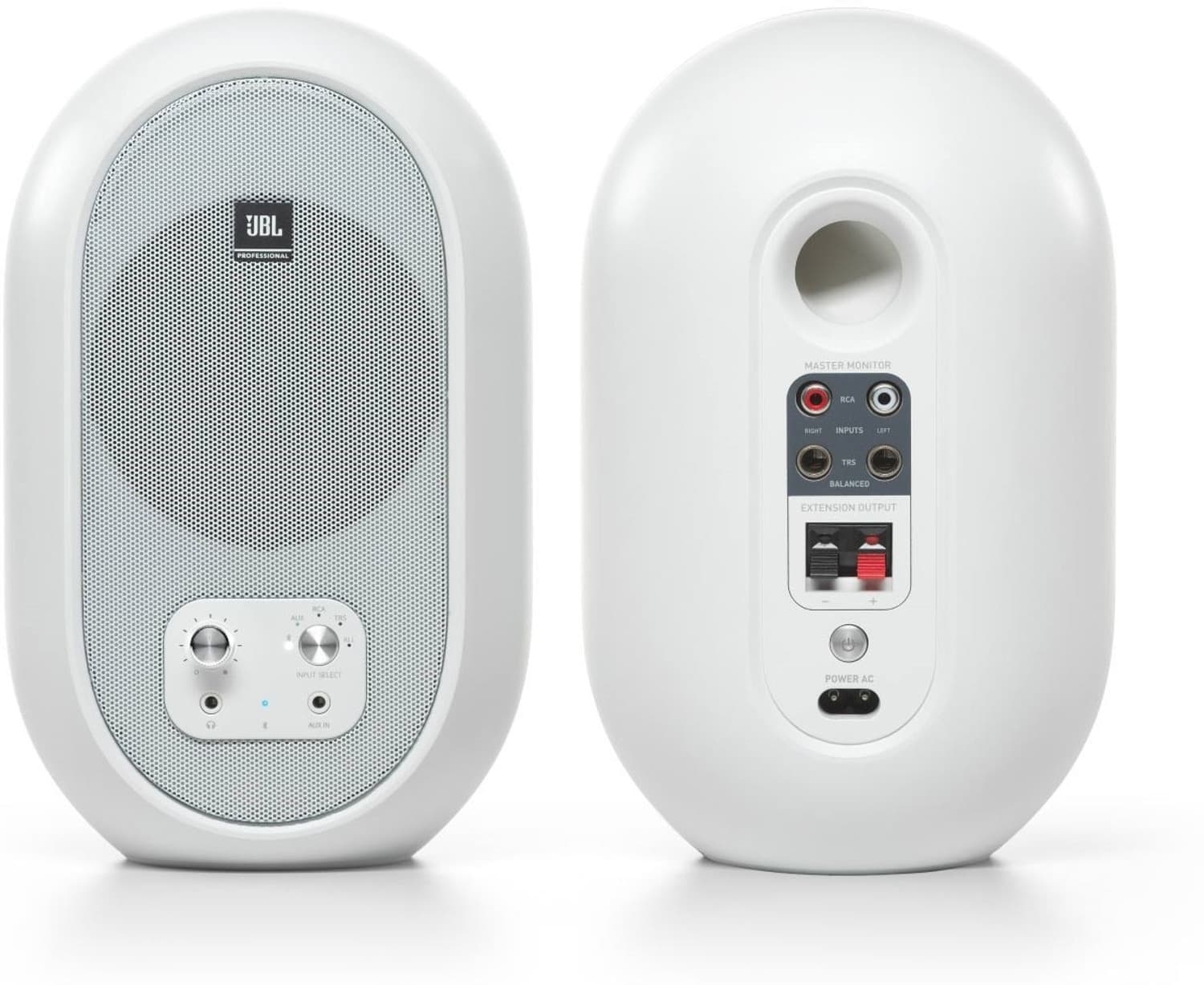 JBL Professional 104 Compact Desktop Reference 60 W Bluetooth Studio Monitor (White, Stereo Channel)